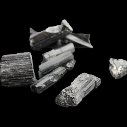 Black Tourmaline 7-9 natural crystals from Pakistan 7-22mm 17.5g Rocks and Things Store