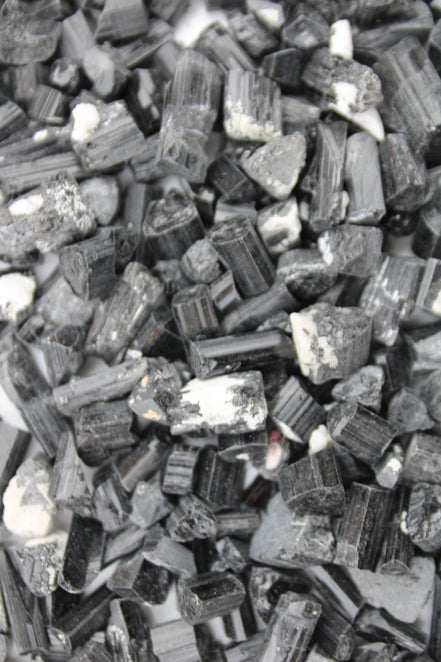 Black Tourmaline tiny natural crystals 3-10mm 250g Wholesale in sunlight - Rocks and Things Store