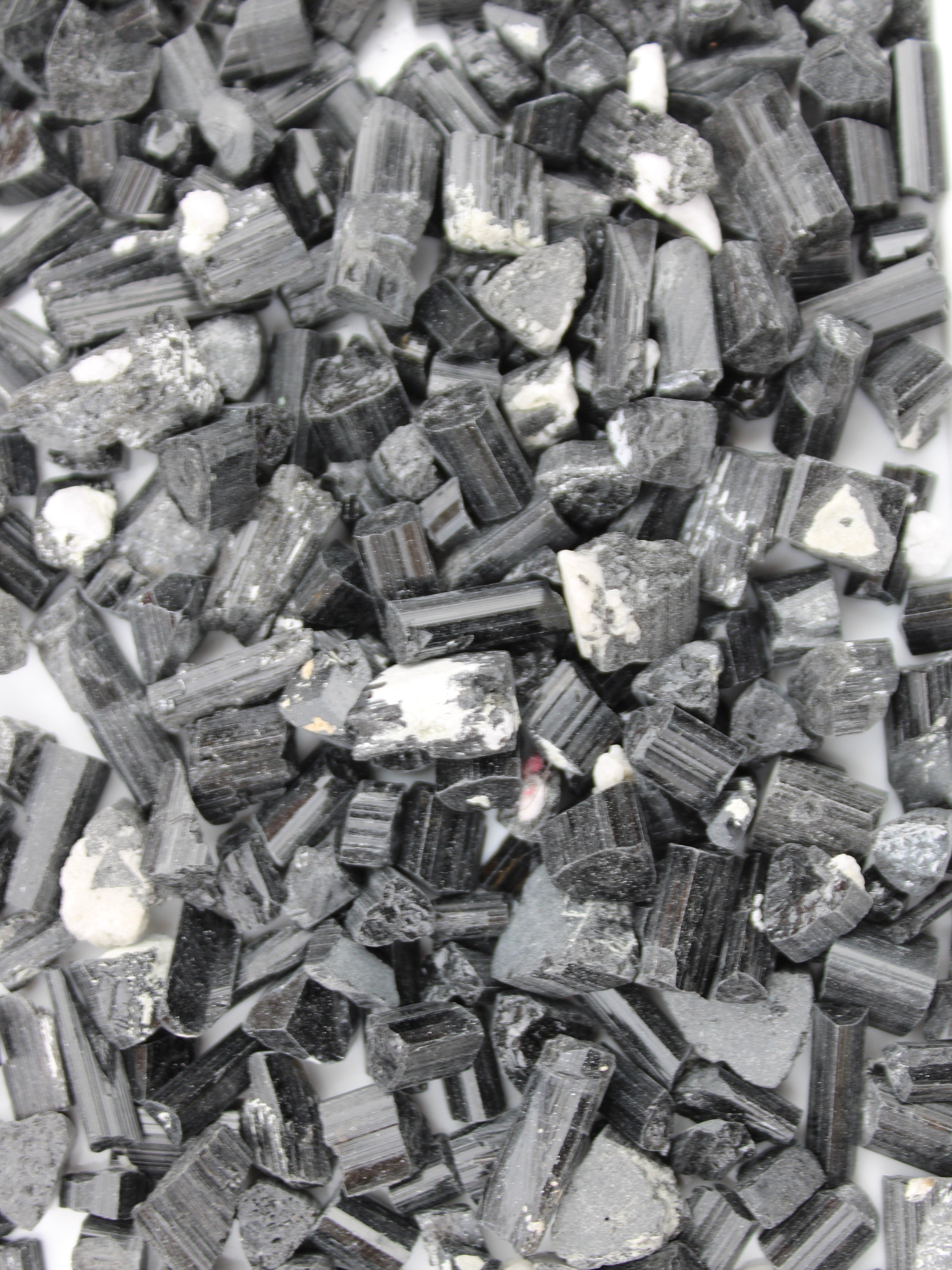 Black Tourmaline tiny natural crystals 3-10mm 250g Wholesale in sunlight - Rocks and Things Store