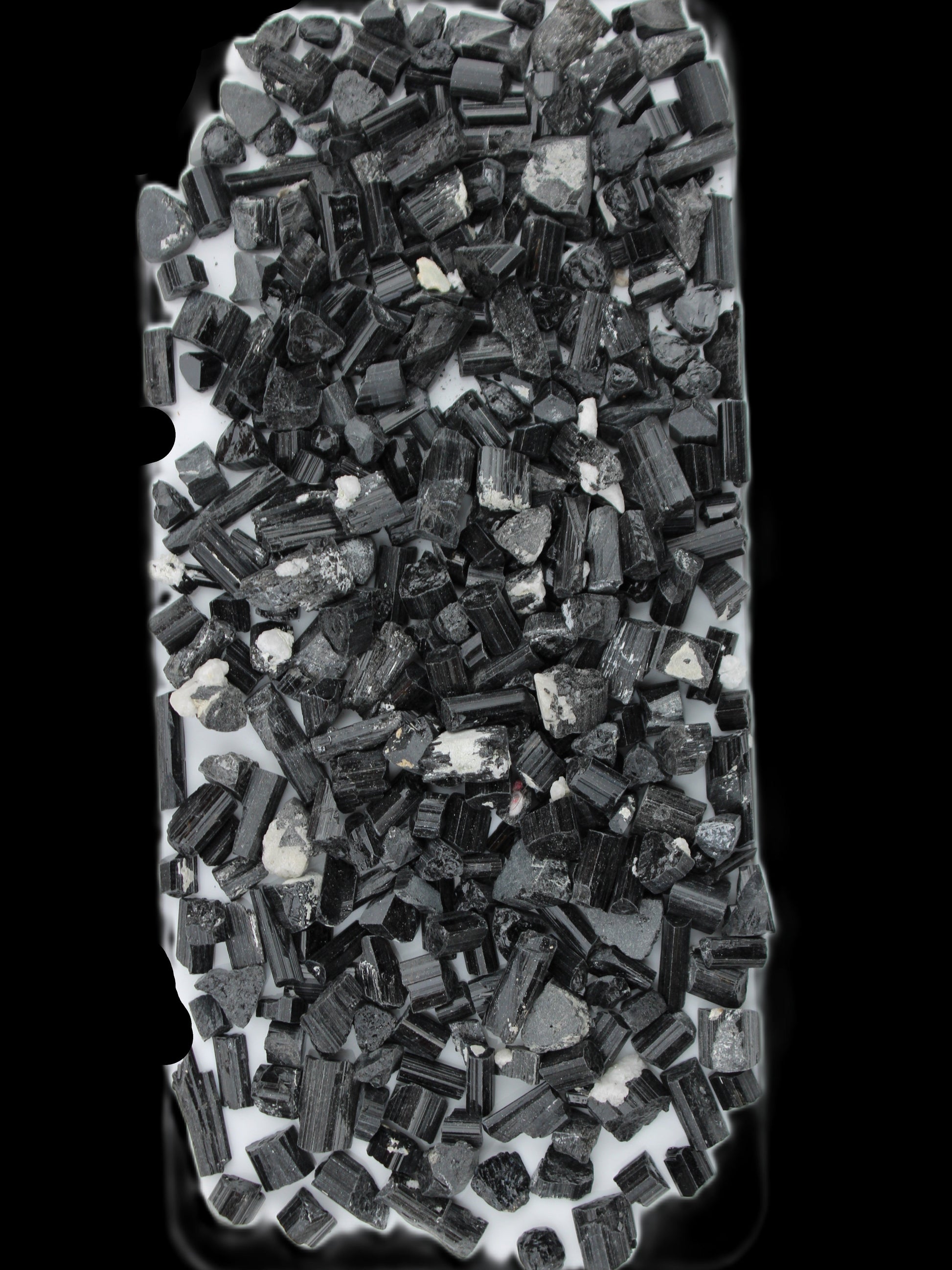 Black Tourmaline tiny natural crystals 3-10mm 250g Wholesale in sunlight - Rocks and Things Store
