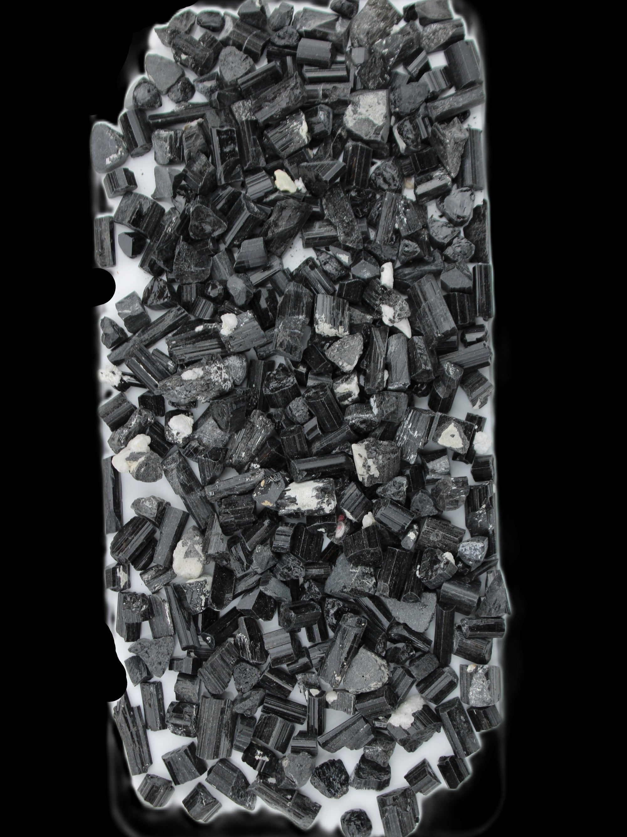 Black Tourmaline tiny natural crystals 3-10mm 250g Wholesale in sunlight - Rocks and Things Store