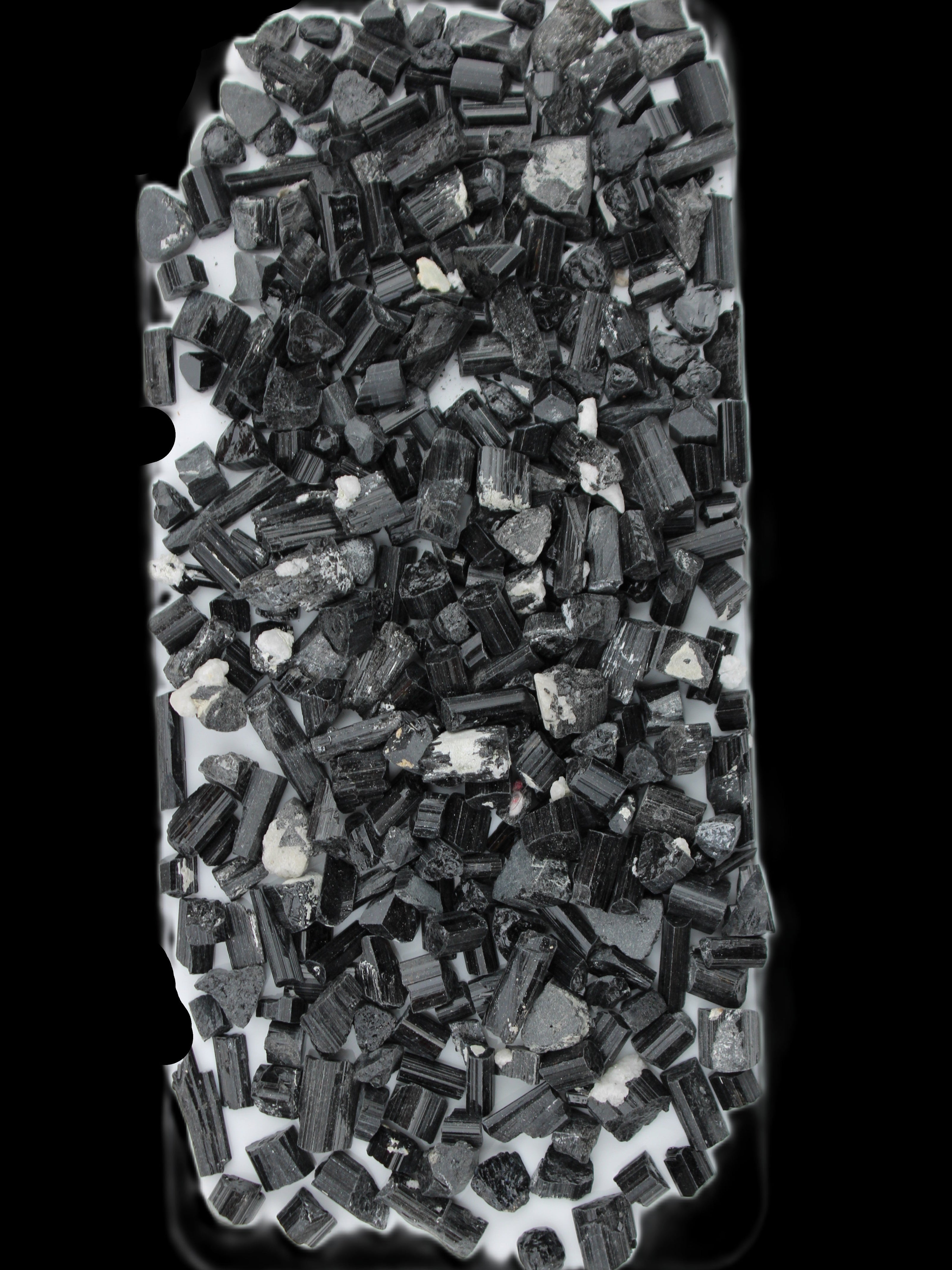 Black Tourmaline tiny natural crystals 3-10mm 250g Wholesale in sunlight - Rocks and Things Store