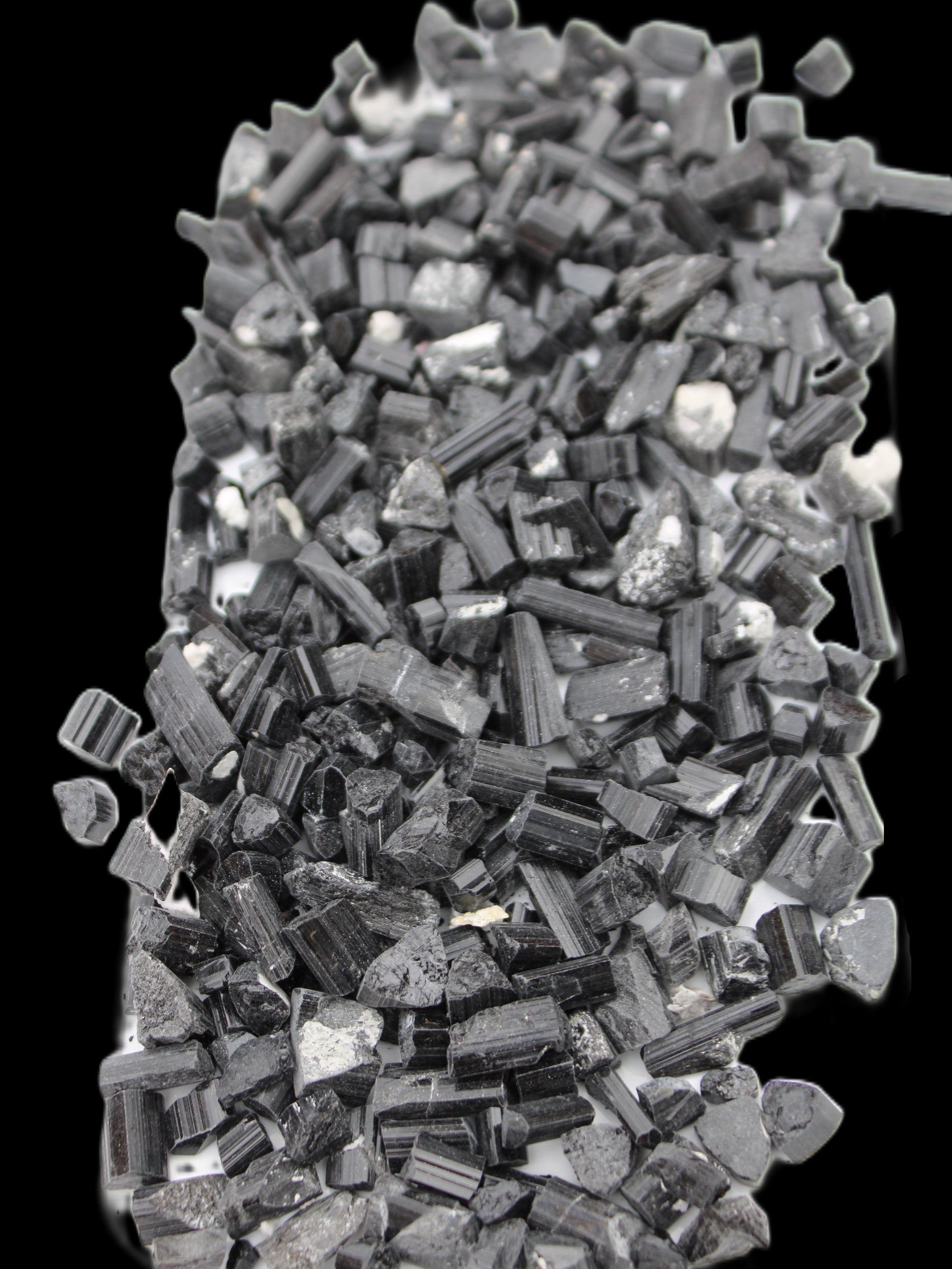 Black Tourmaline tiny natural crystals 3-10mm 250g Wholesale in sunlight - Rocks and Things Store