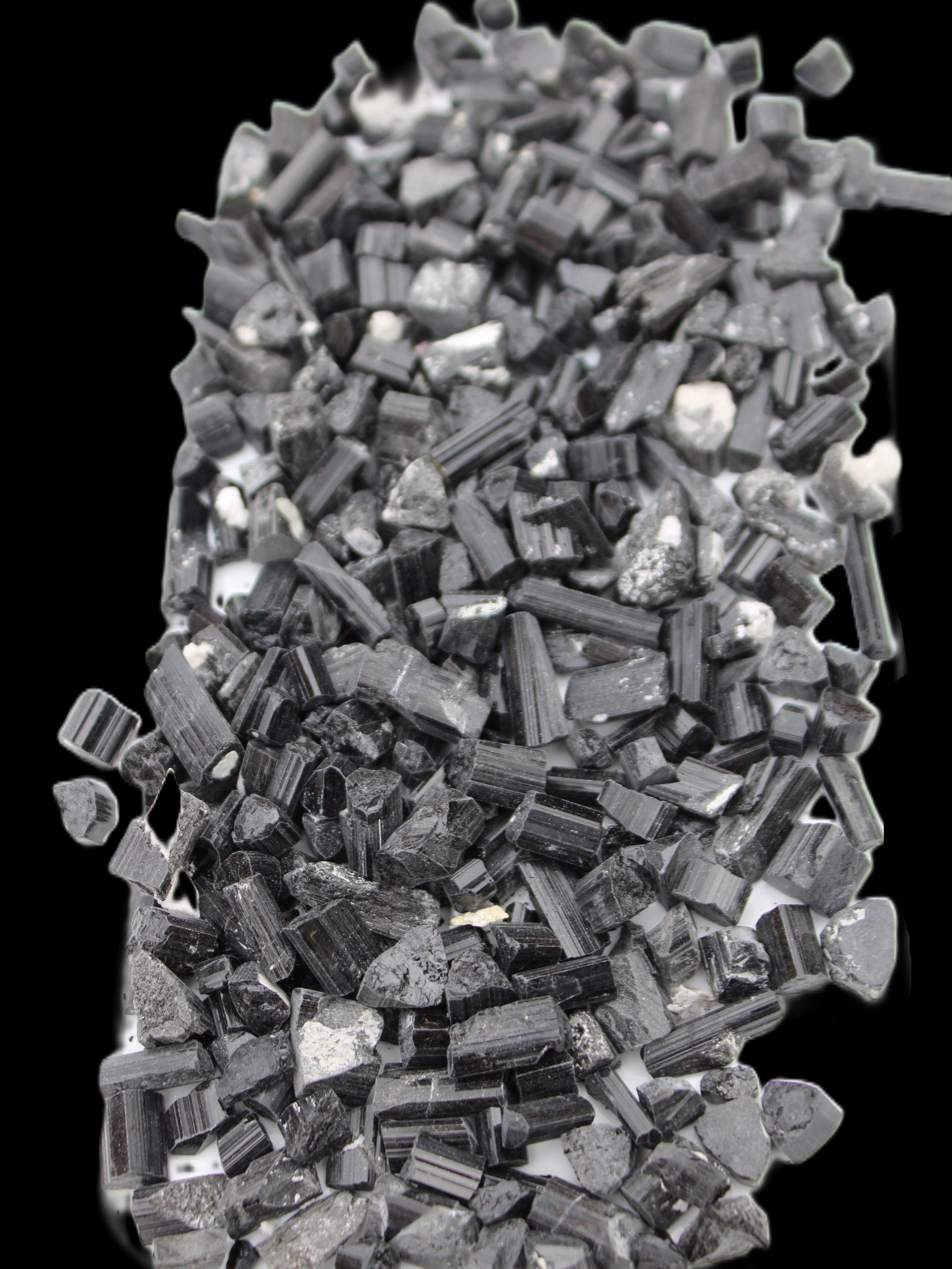 Black Tourmaline tiny natural crystals 3-10mm 250g Wholesale in sunlight - Rocks and Things Store