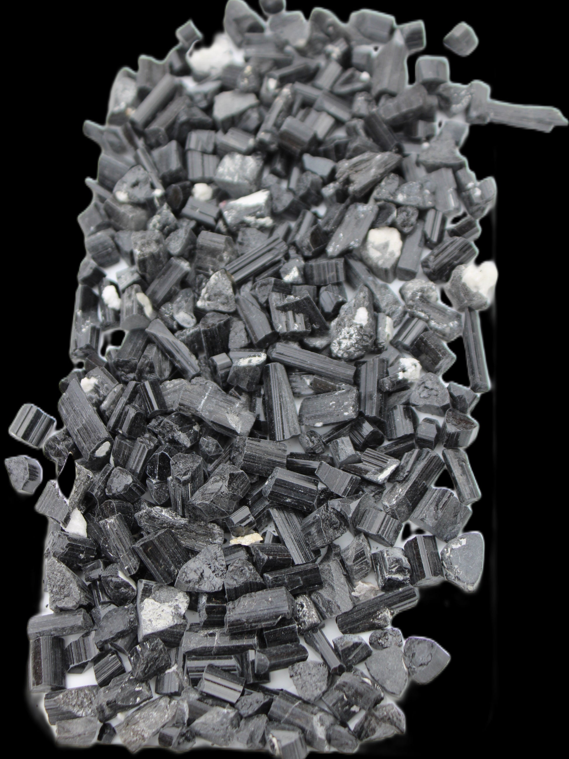 Black Tourmaline tiny natural crystals 3-10mm 250g Wholesale in sunlight - Rocks and Things Store