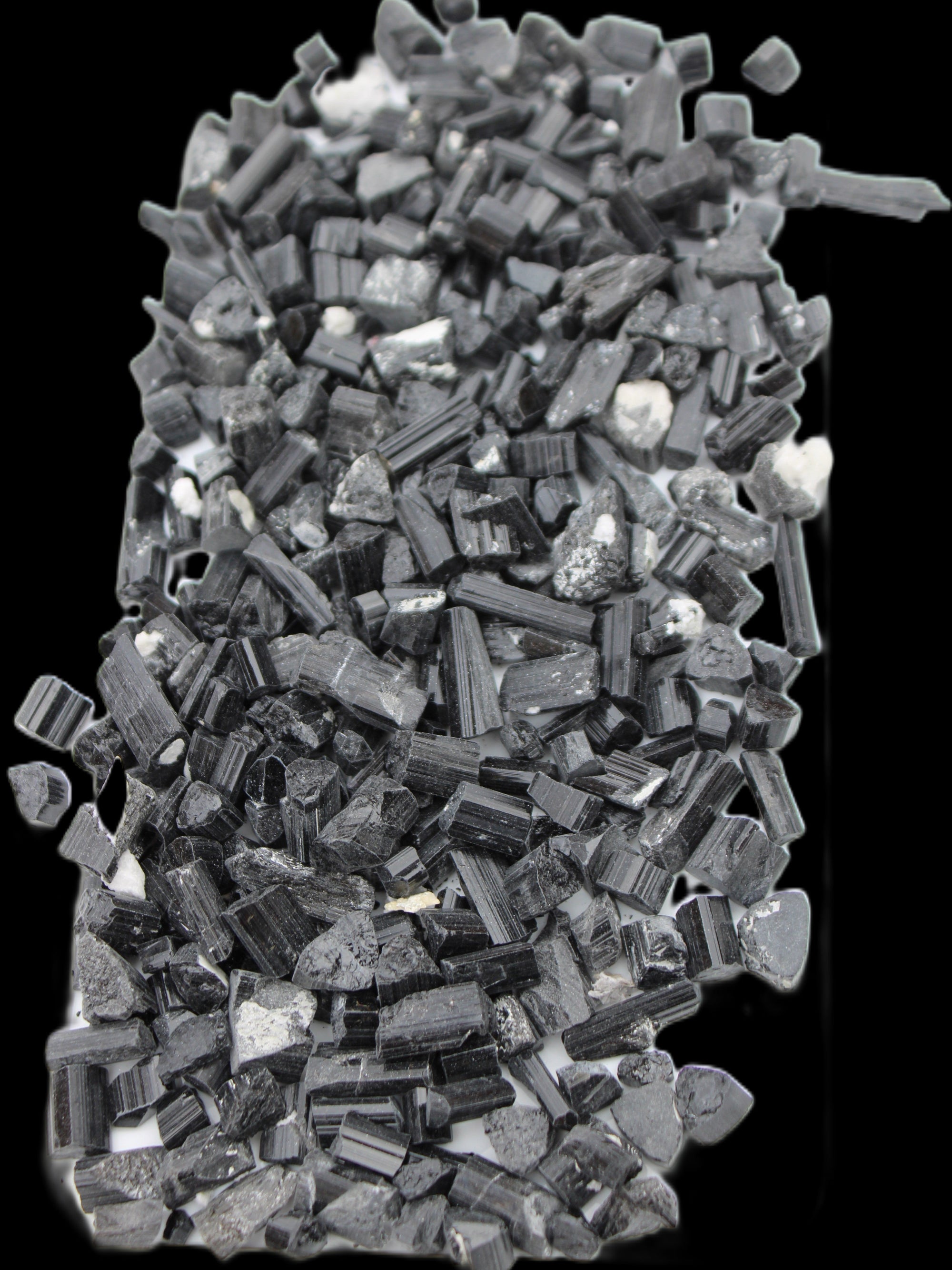 Black Tourmaline tiny natural crystals 3-10mm 250g Wholesale in sunlight - Rocks and Things Store
