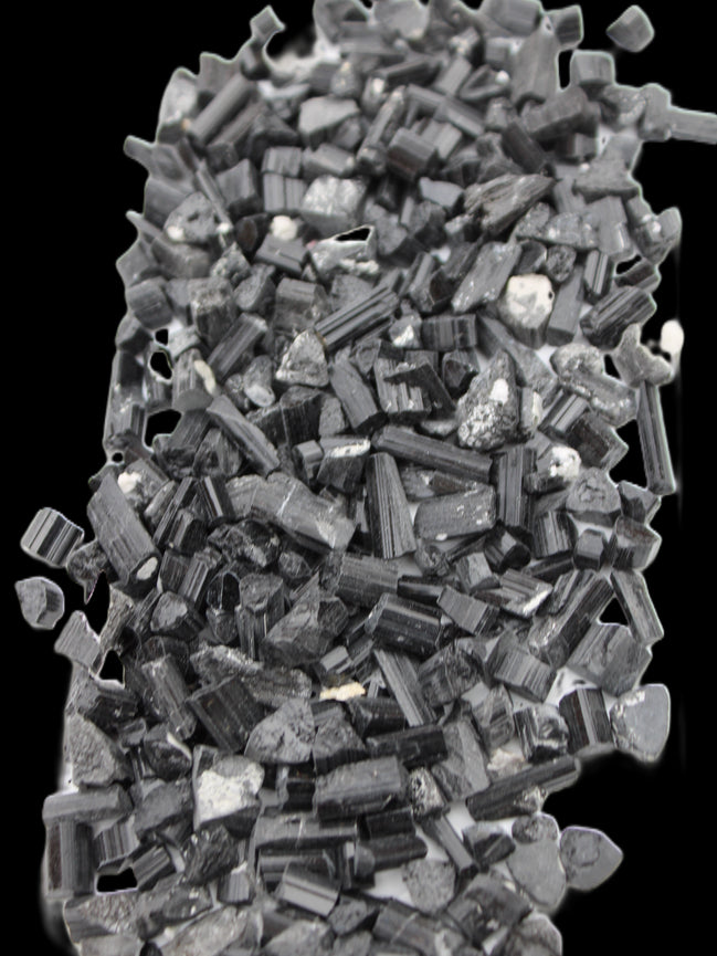 Black Tourmaline tiny natural crystals 3-10mm 250g Wholesale in sunlight - Rocks and Things Store