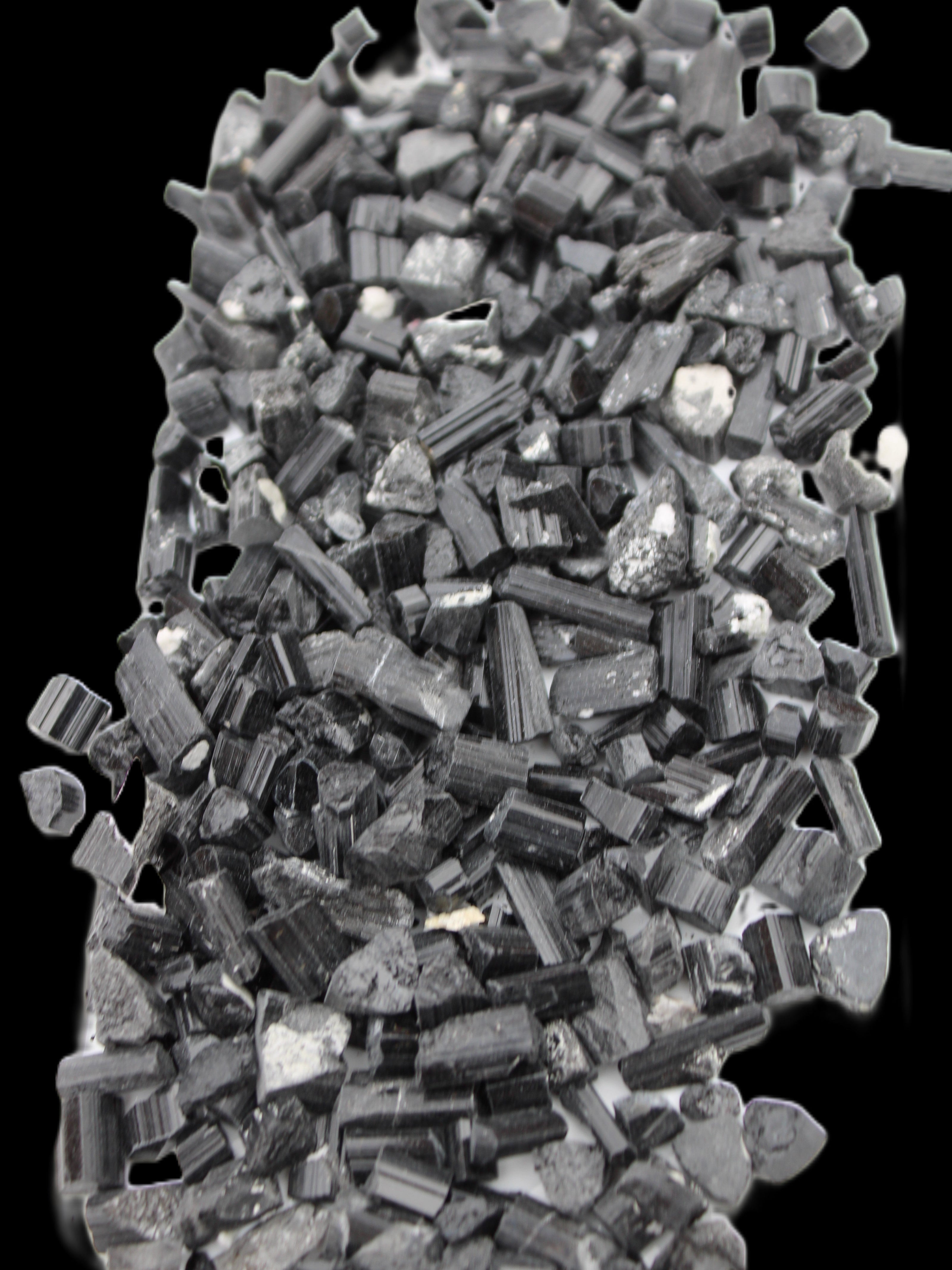 Black Tourmaline tiny natural crystals 3-10mm 250g Wholesale in sunlight - Rocks and Things Store