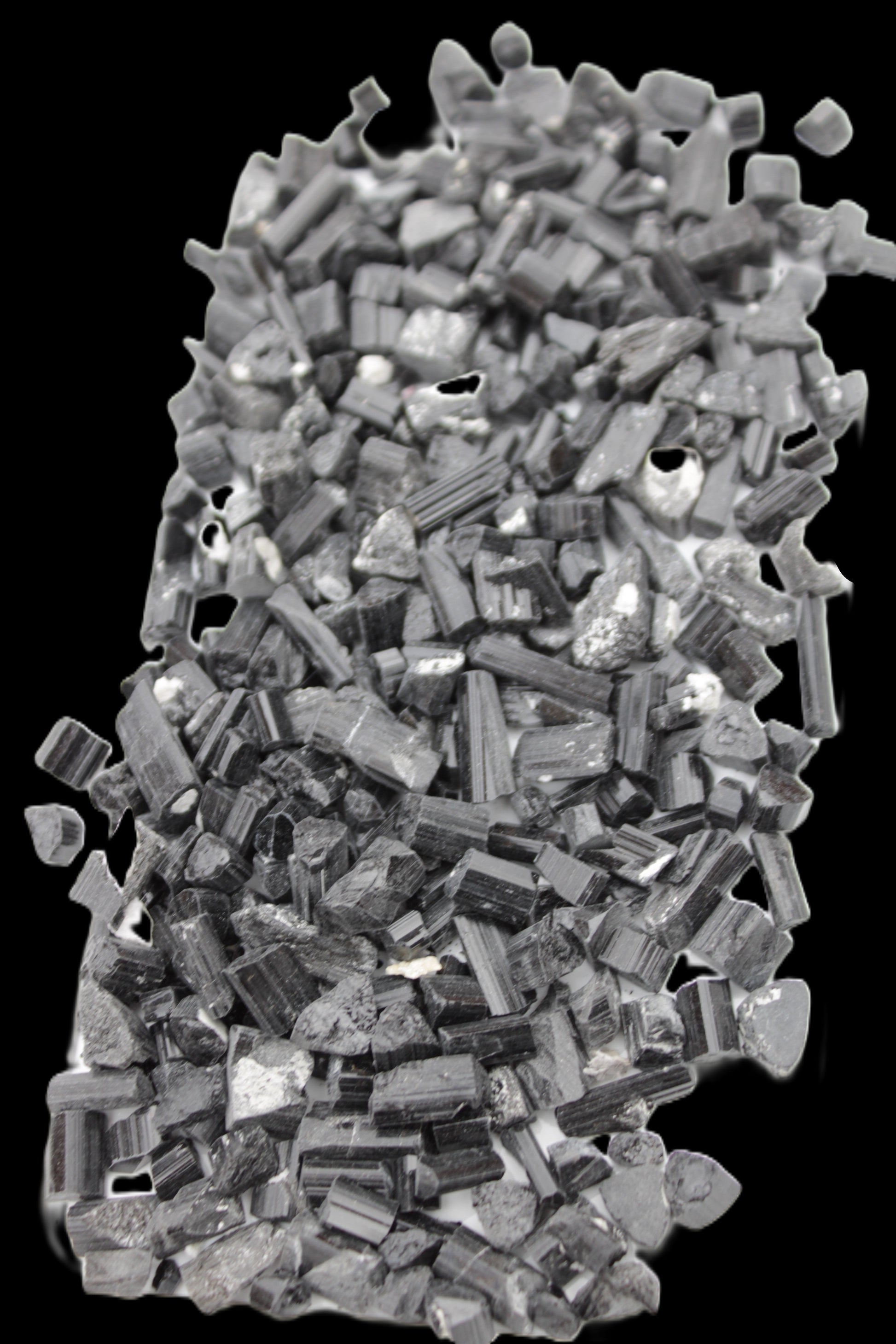 Black Tourmaline tiny natural crystals 3-10mm 250g Wholesale in sunlight - Rocks and Things Store