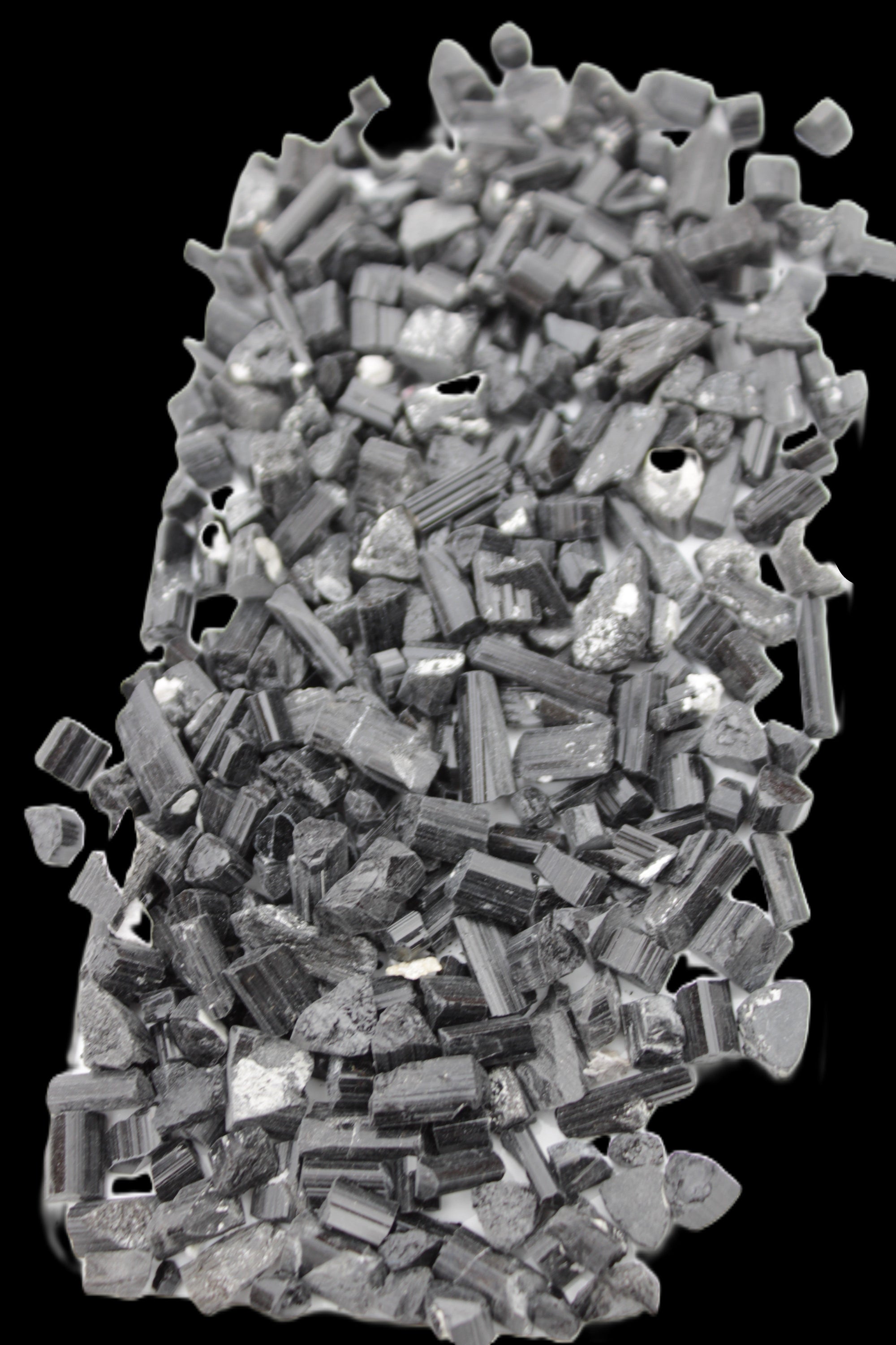 Black Tourmaline tiny natural crystals 3-10mm 250g Wholesale in sunlight - Rocks and Things Store
