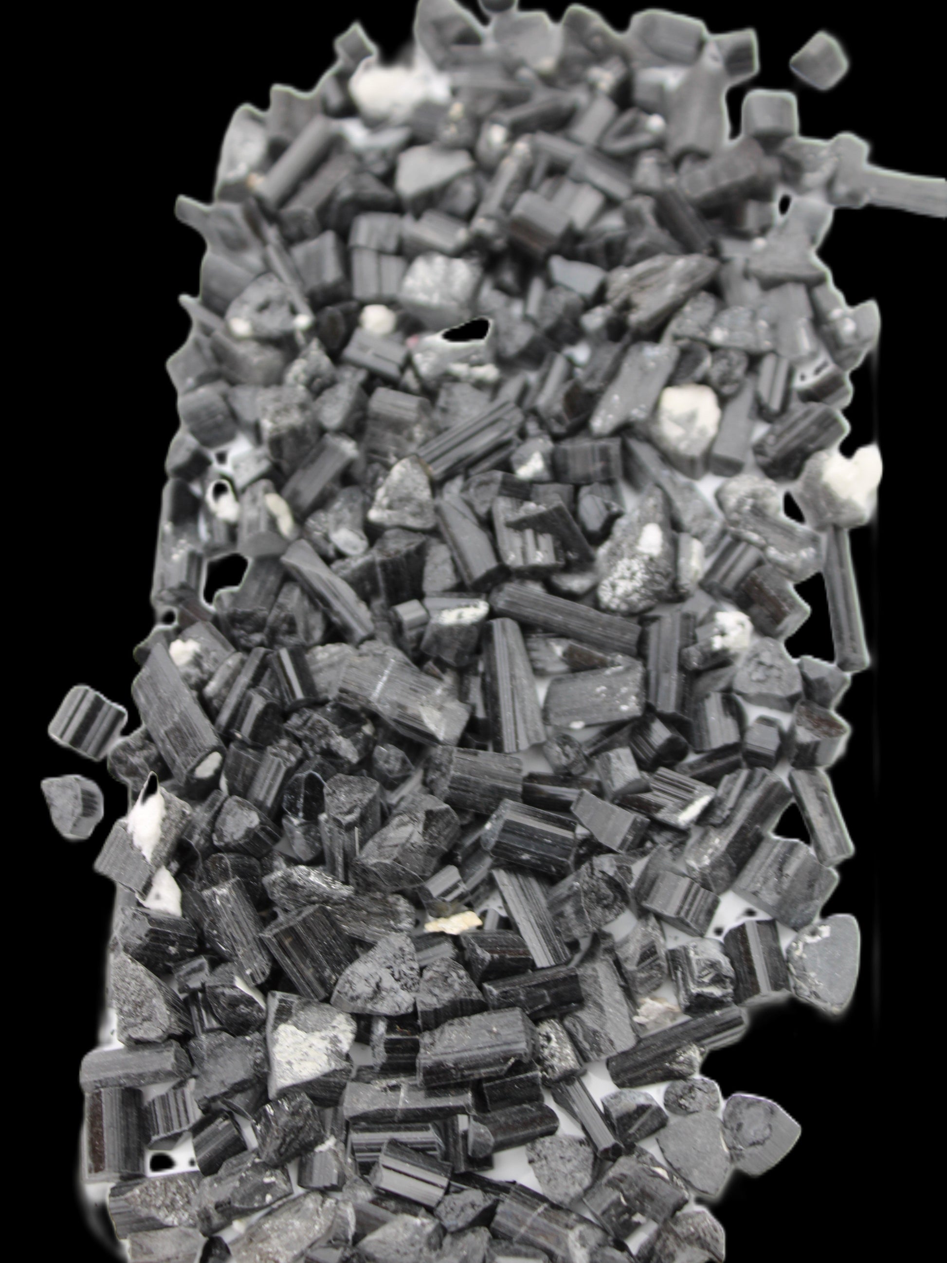 Black Tourmaline tiny natural crystals 3-10mm 250g Wholesale in sunlight - Rocks and Things Store