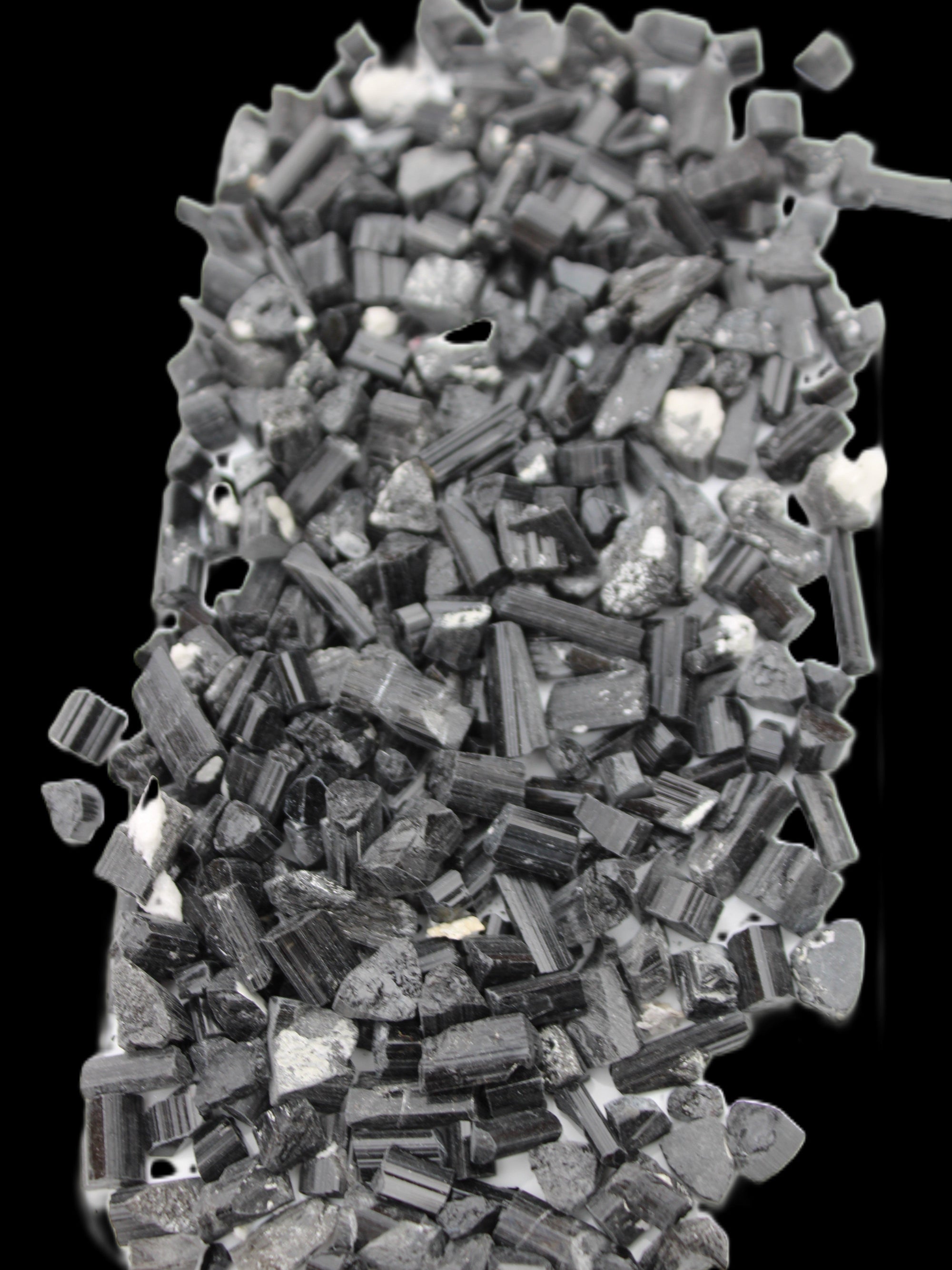 Black Tourmaline tiny natural crystals 3-10mm 250g Wholesale in sunlight - Rocks and Things Store