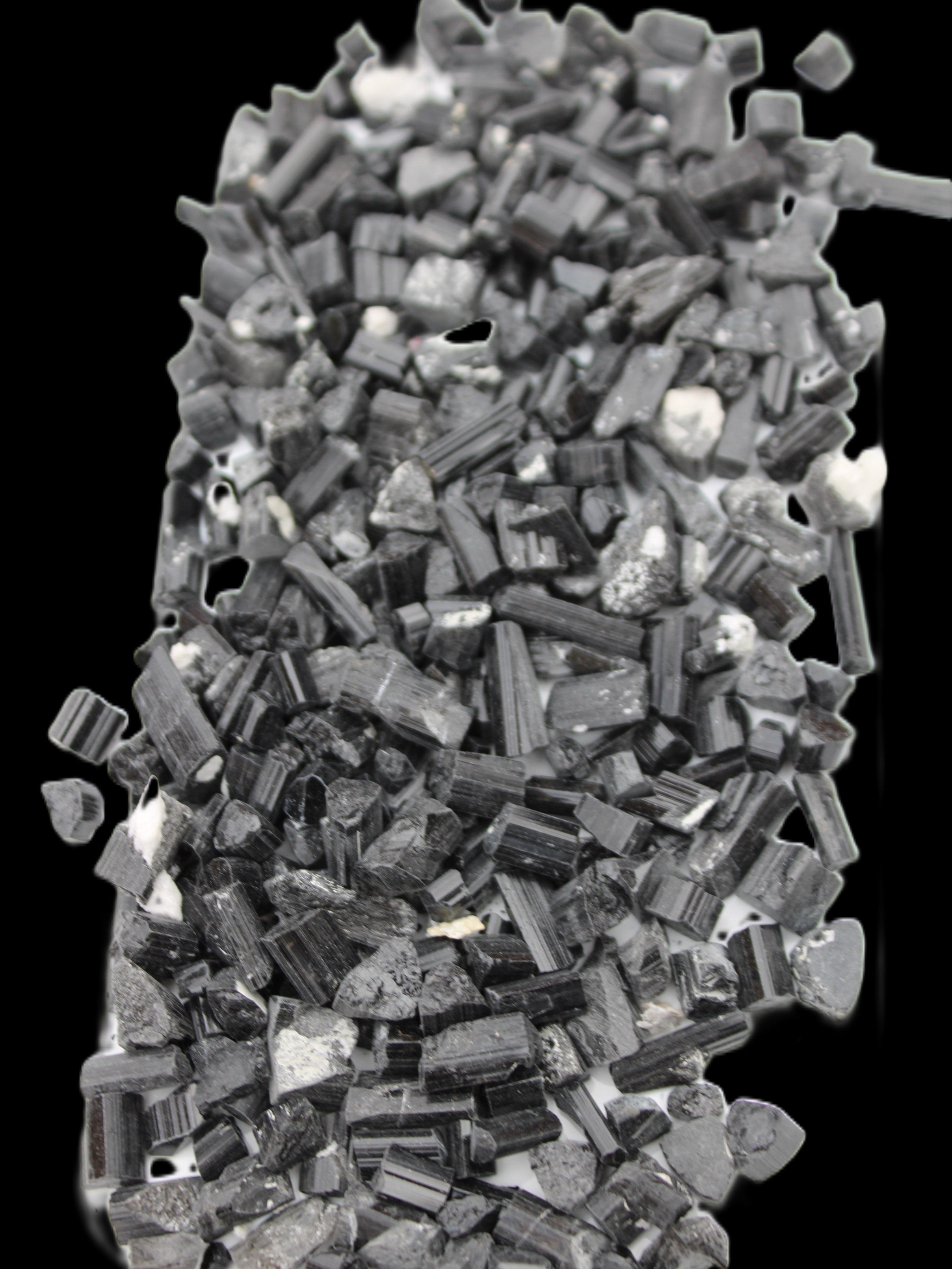 Black Tourmaline tiny natural crystals 3-10mm 250g Wholesale in sunlight - Rocks and Things Store