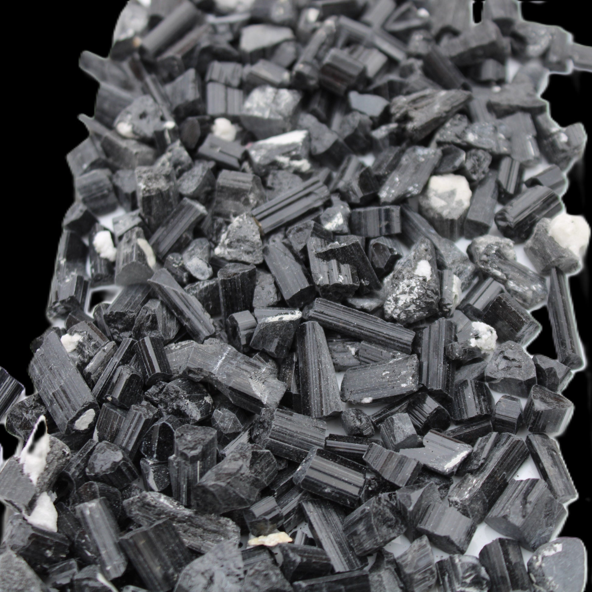 Black Tourmaline tiny natural crystals 3-10mm 250g Wholesale in sunlight - Rocks and Things Store