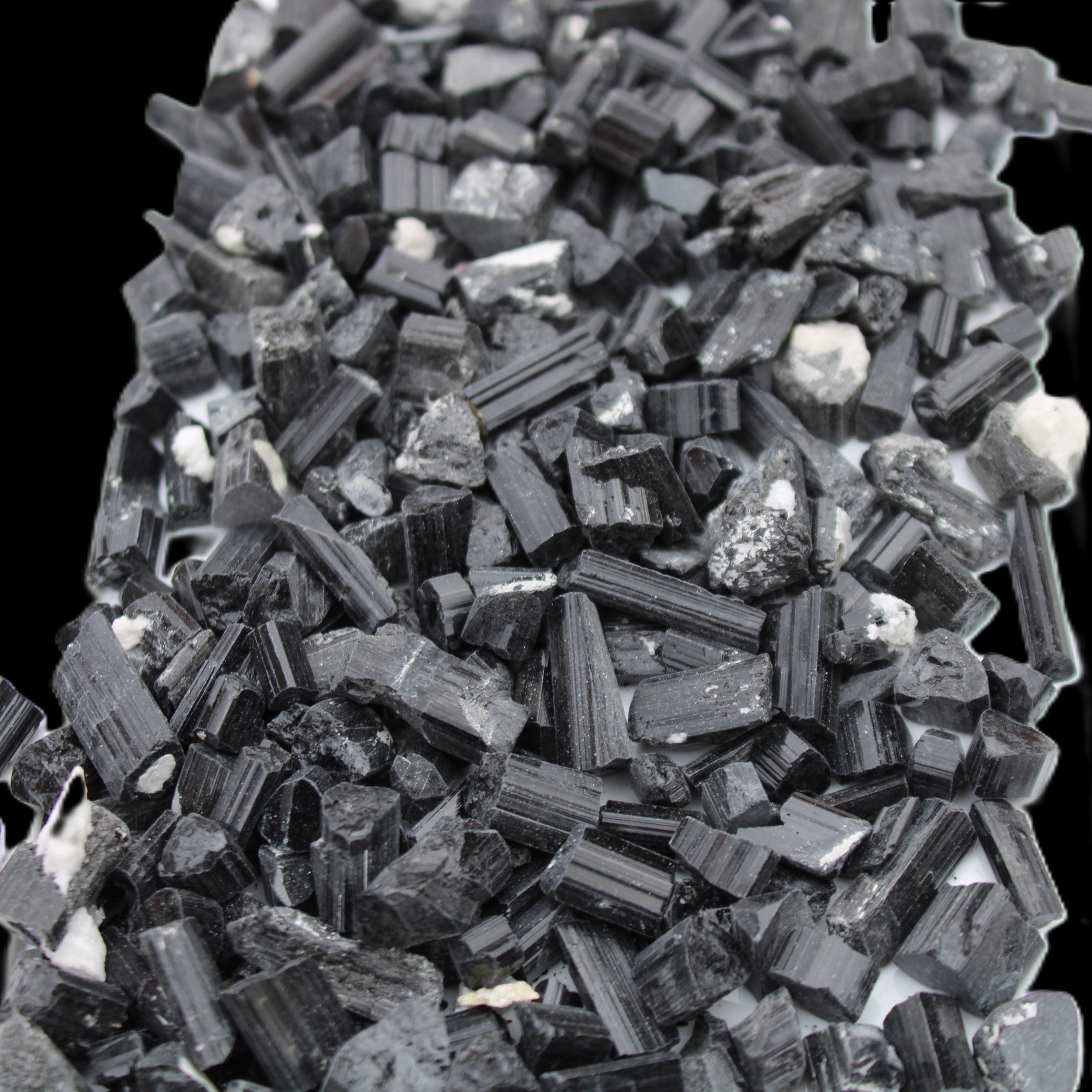 Black Tourmaline tiny natural crystals 3-10mm 250g Wholesale in sunlight - Rocks and Things Store