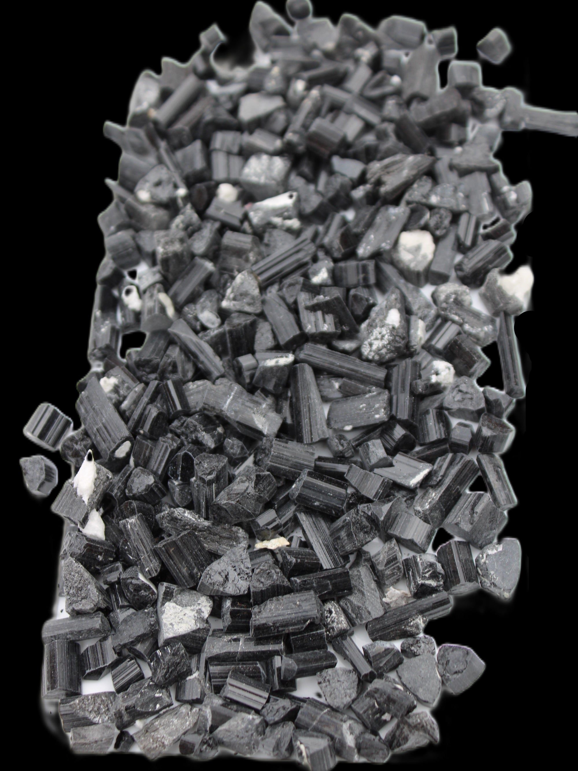 Black Tourmaline tiny natural crystals 3-10mm 250g Wholesale in sunlight - Rocks and Things Store