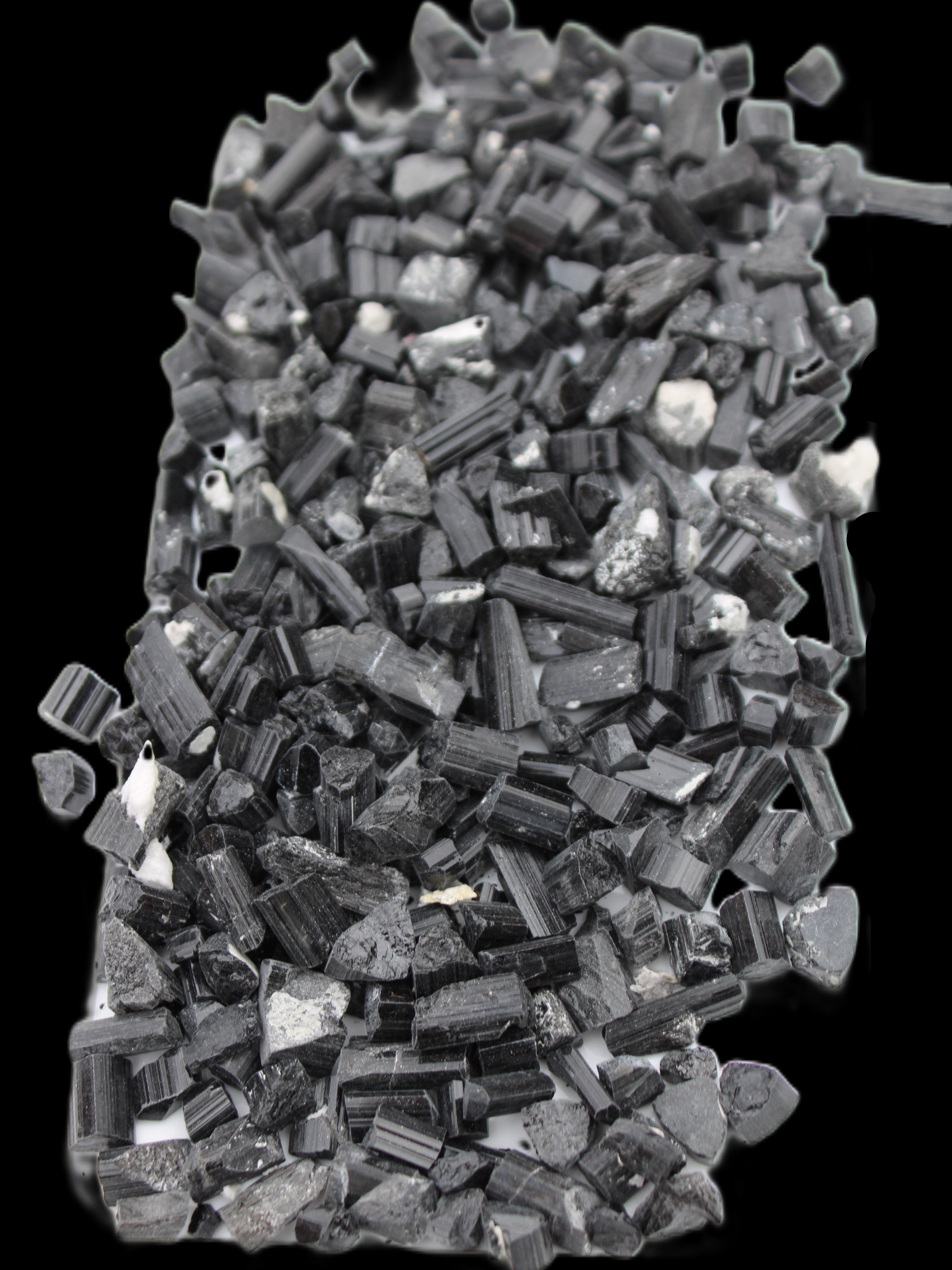 Black Tourmaline tiny natural crystals 3-10mm 250g Wholesale in sunlight - Rocks and Things Store