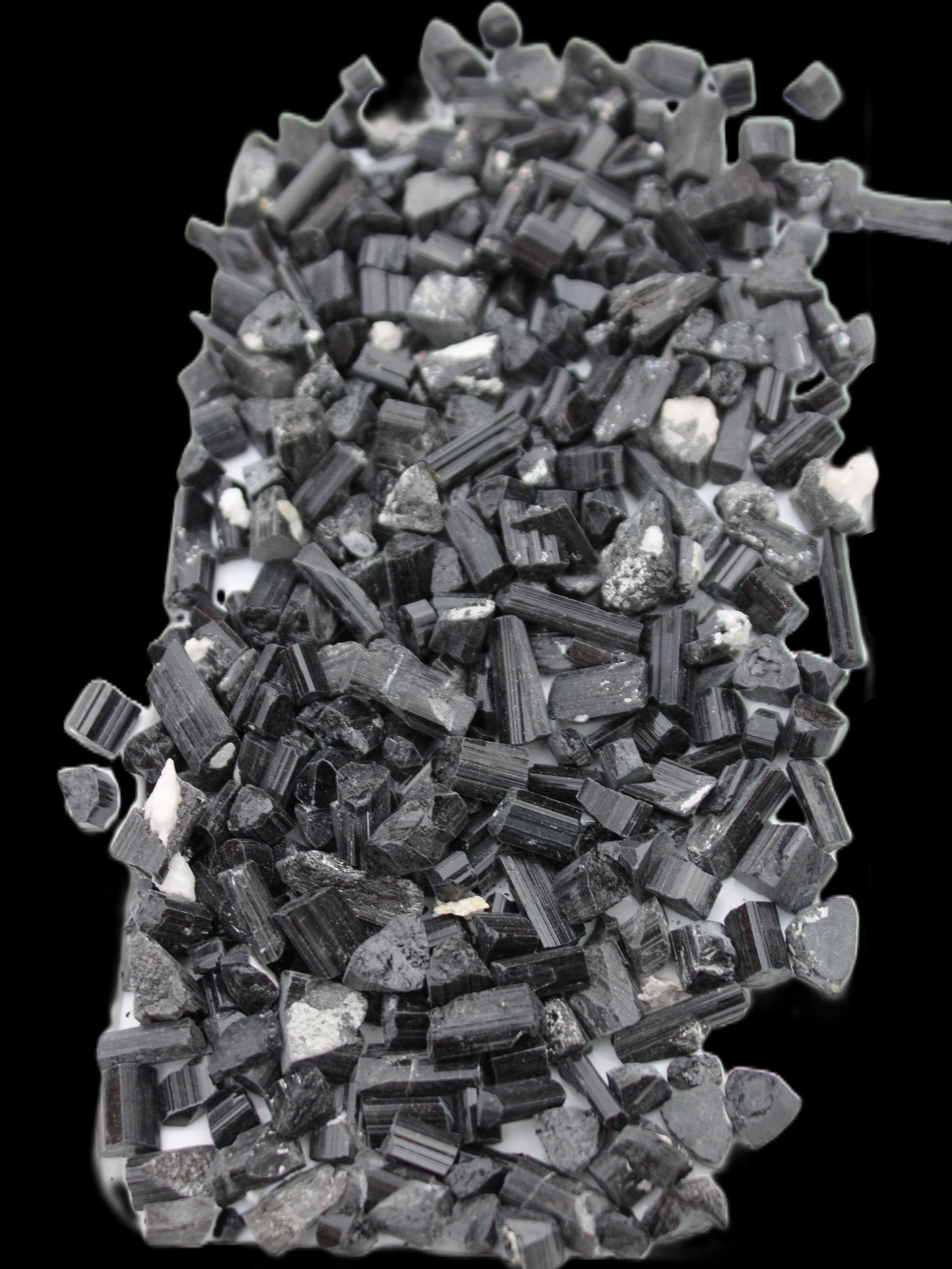 Black Tourmaline tiny natural crystals 3-10mm 250g Wholesale in sunlight - Rocks and Things Store