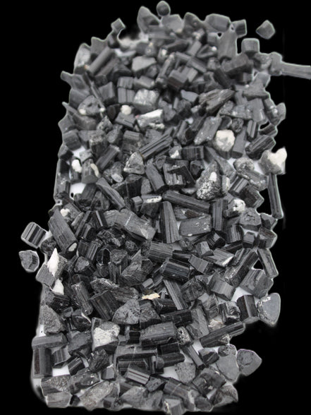Black Tourmaline tiny natural crystals 3-10mm 250g Wholesale in sunlight - Rocks and Things Store