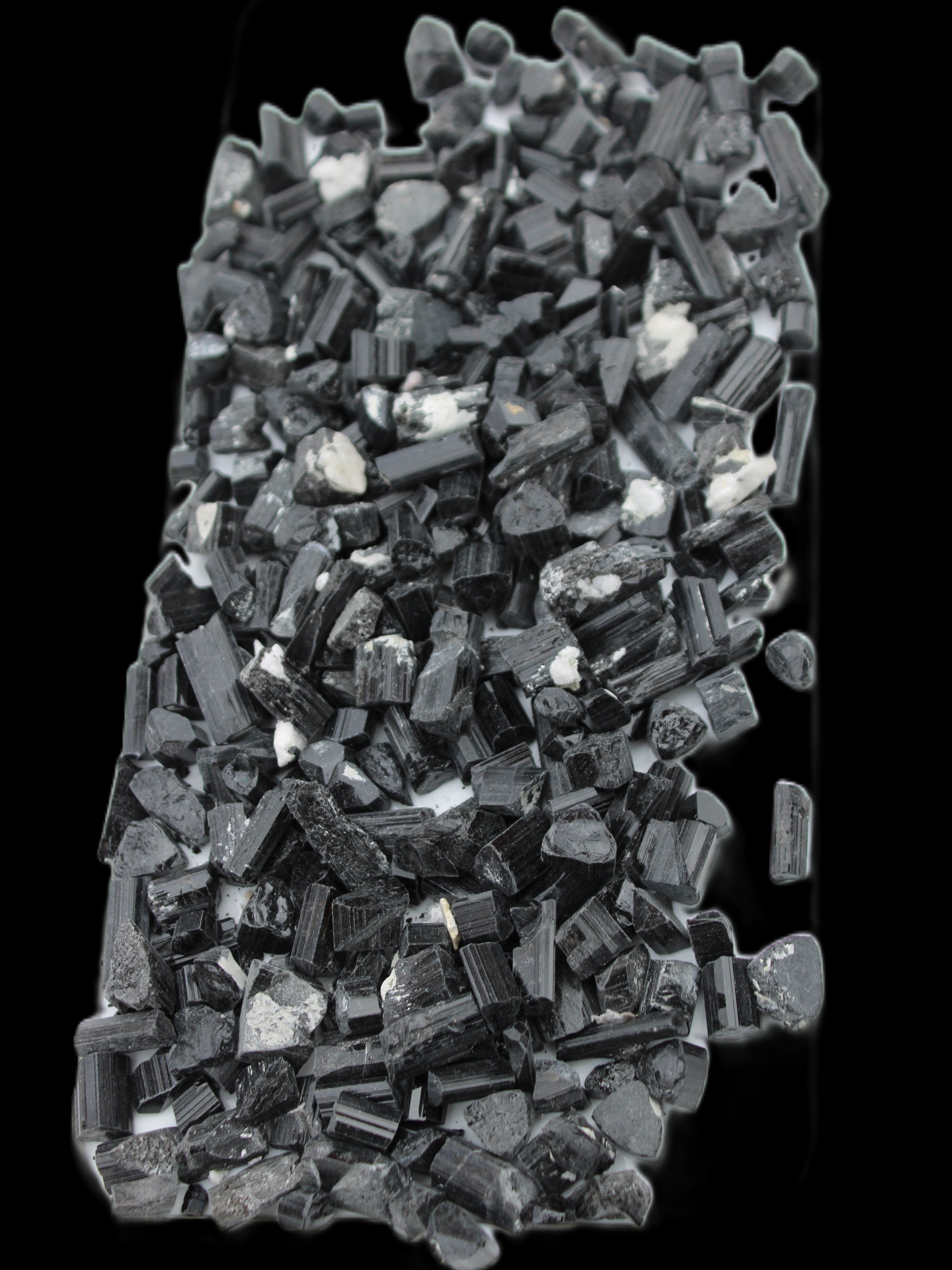 Black Tourmaline tiny natural crystals 3-10mm 250g Wholesale in sunlight - Rocks and Things Store