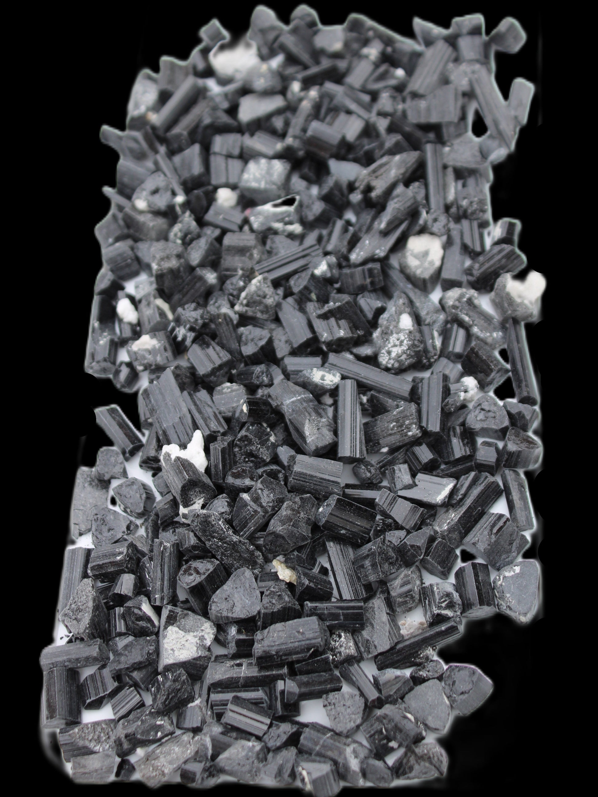 Black Tourmaline tiny natural crystals 3-10mm 250g Wholesale in sunlight - Rocks and Things Store