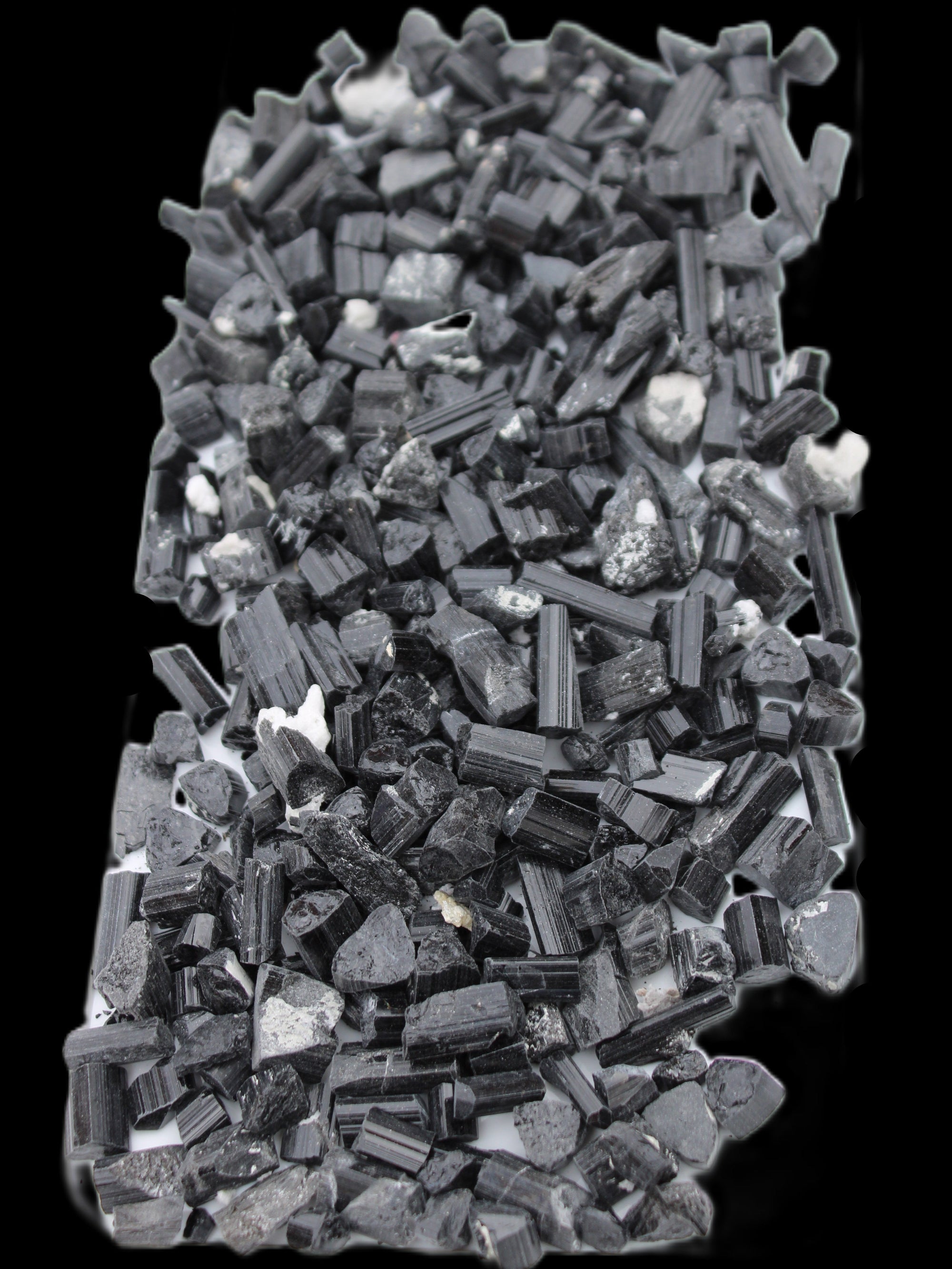 Black Tourmaline tiny natural crystals 3-10mm 250g Wholesale in sunlight - Rocks and Things Store