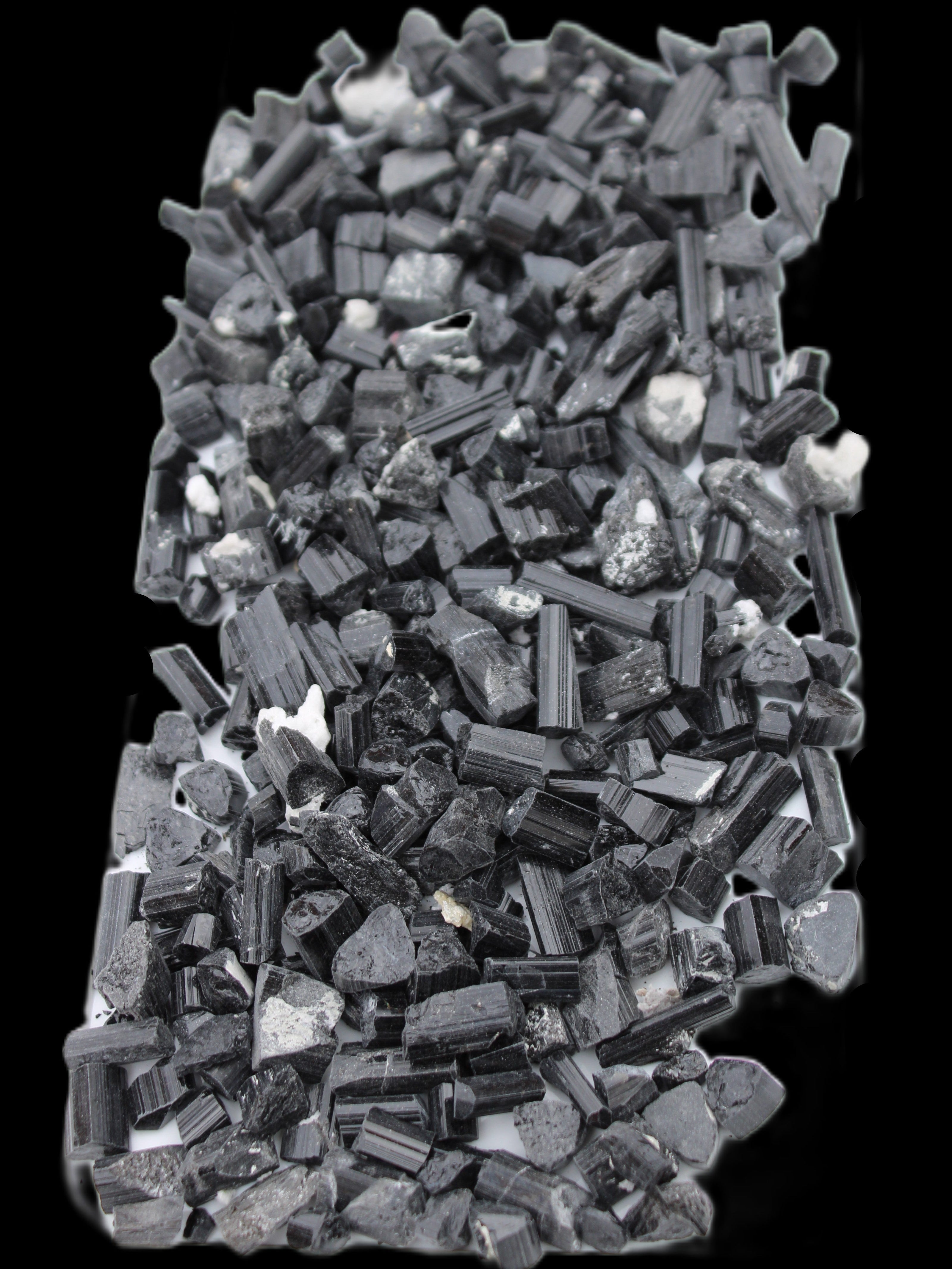 Black Tourmaline tiny natural crystals 3-10mm 250g Wholesale in sunlight - Rocks and Things Store