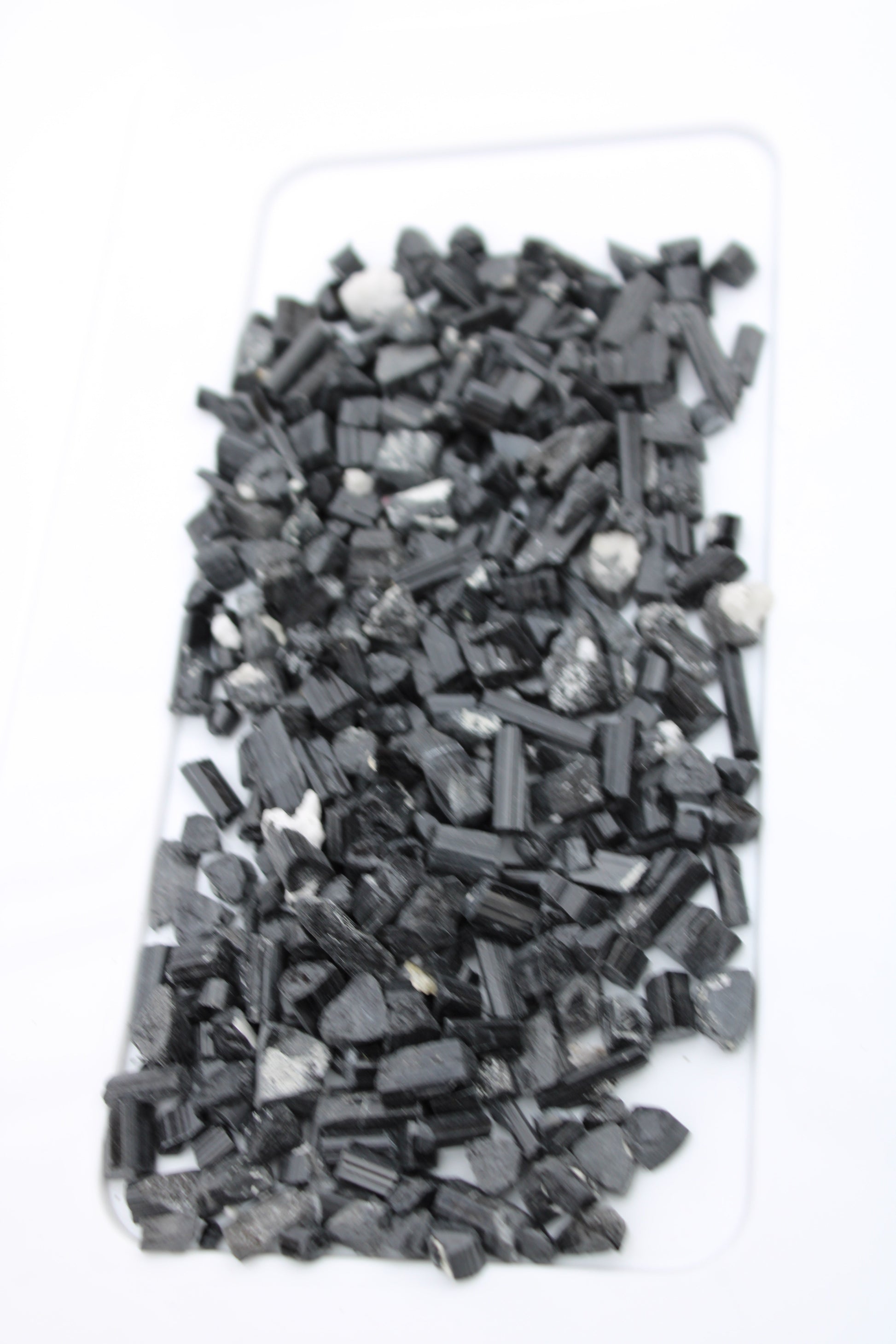 Black Tourmaline tiny natural crystals 3-10mm 250g Wholesale in sunlight - Rocks and Things Store