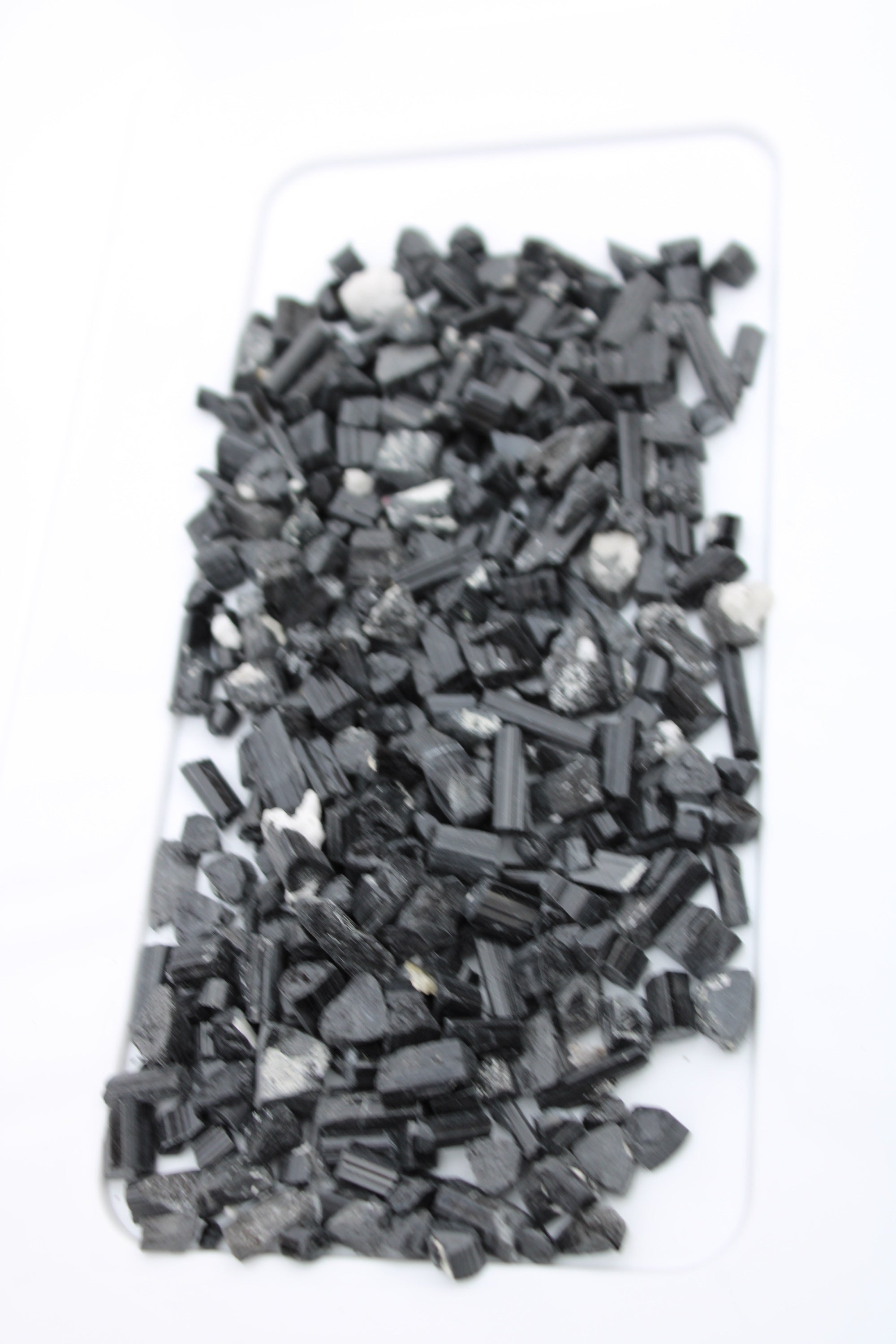 Black Tourmaline tiny natural crystals 3-10mm 250g Wholesale in sunlight - Rocks and Things Store