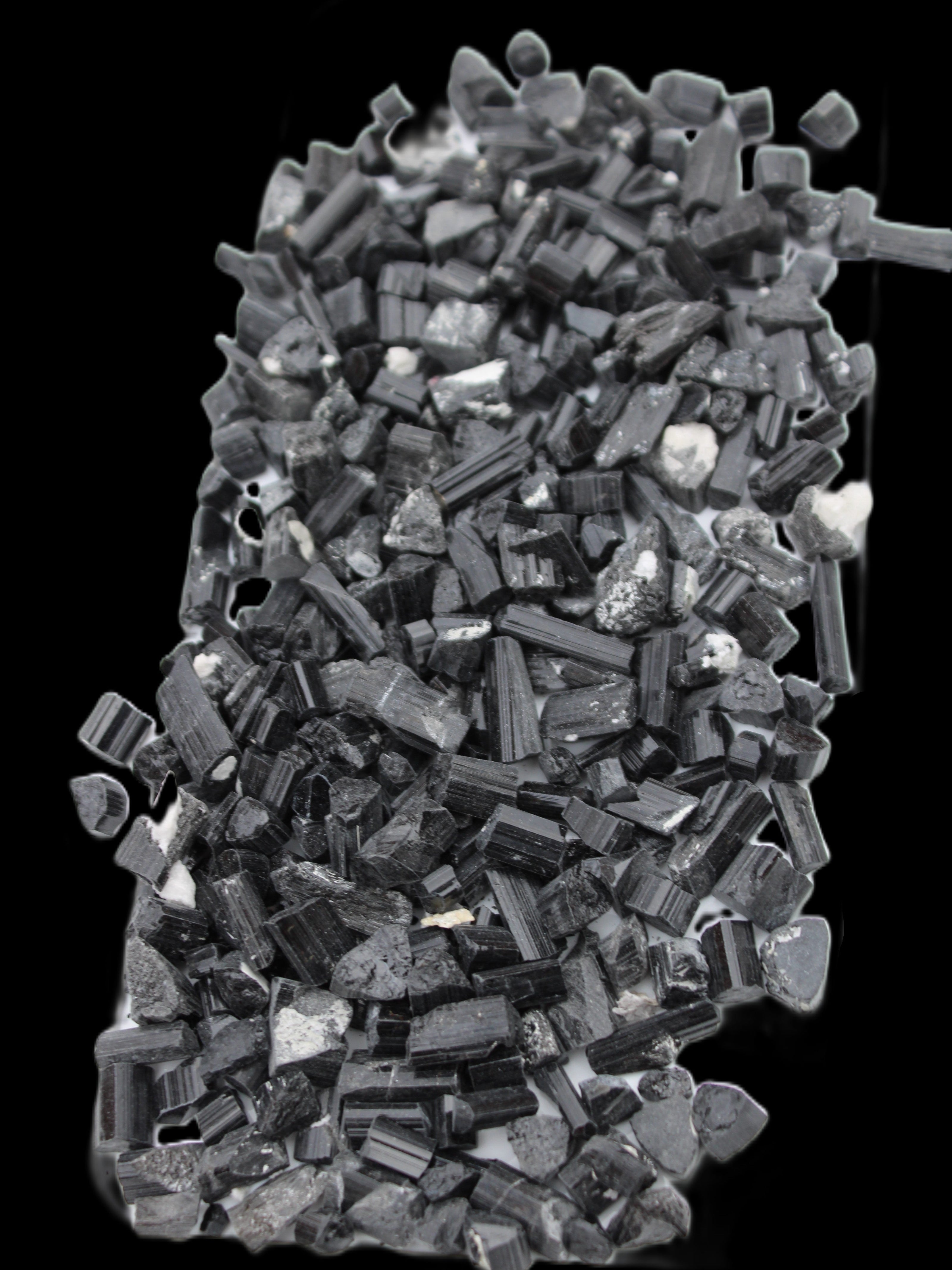 Black Tourmaline tiny natural crystals 3-10mm 250g Wholesale in sunlight - Rocks and Things Store