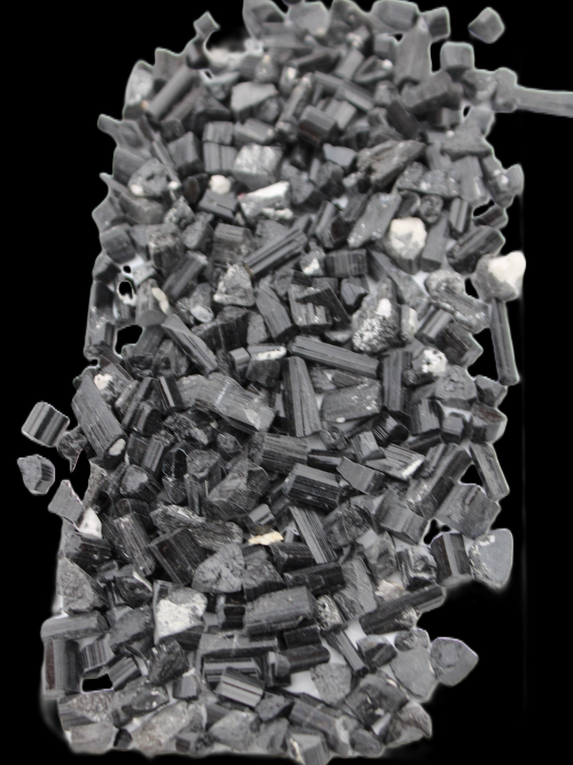 Black Tourmaline tiny natural crystals 3-10mm 250g Wholesale in sunlight - Rocks and Things Store