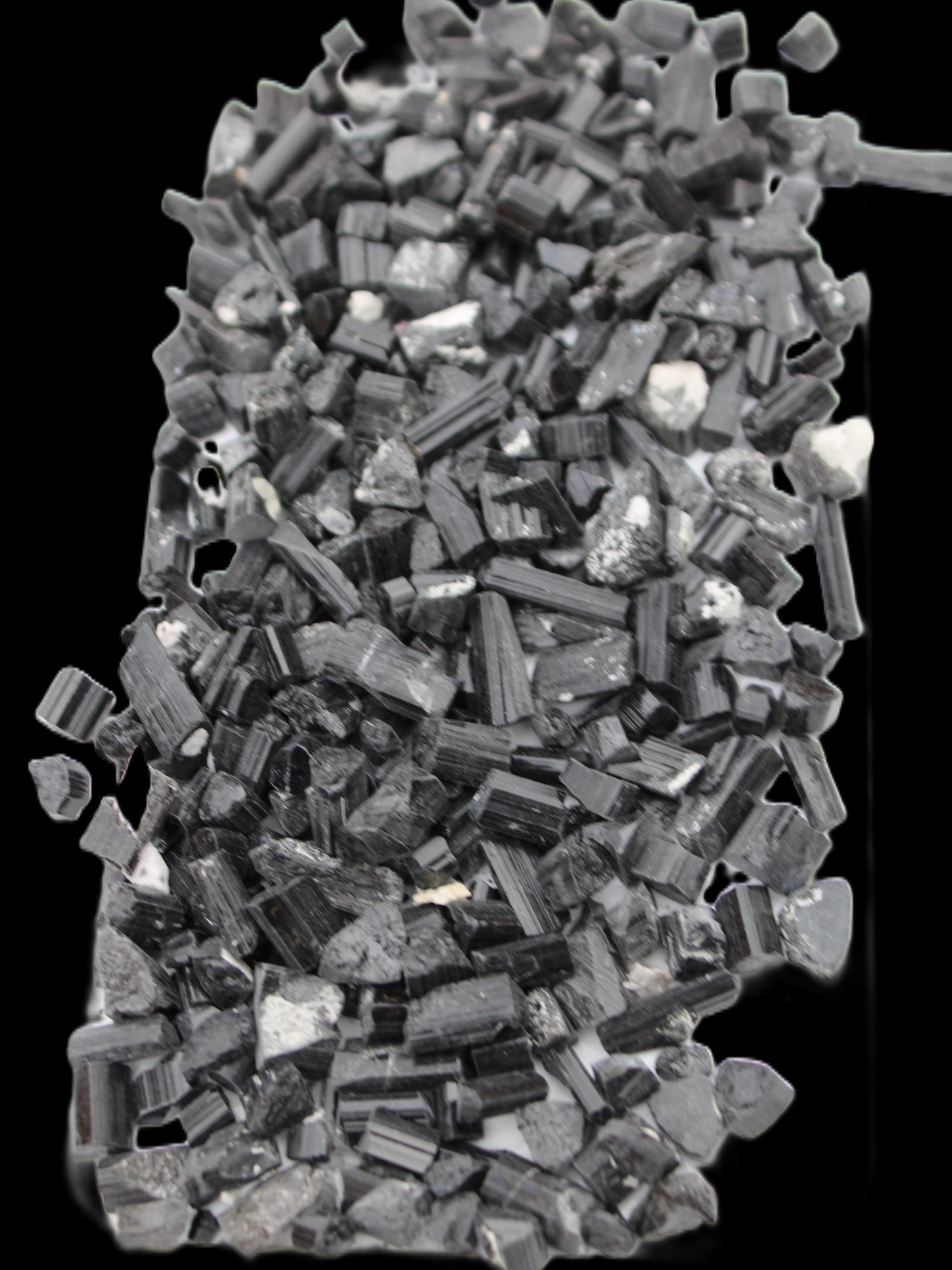 Black Tourmaline tiny natural crystals 3-10mm 250g Wholesale in sunlight - Rocks and Things Store