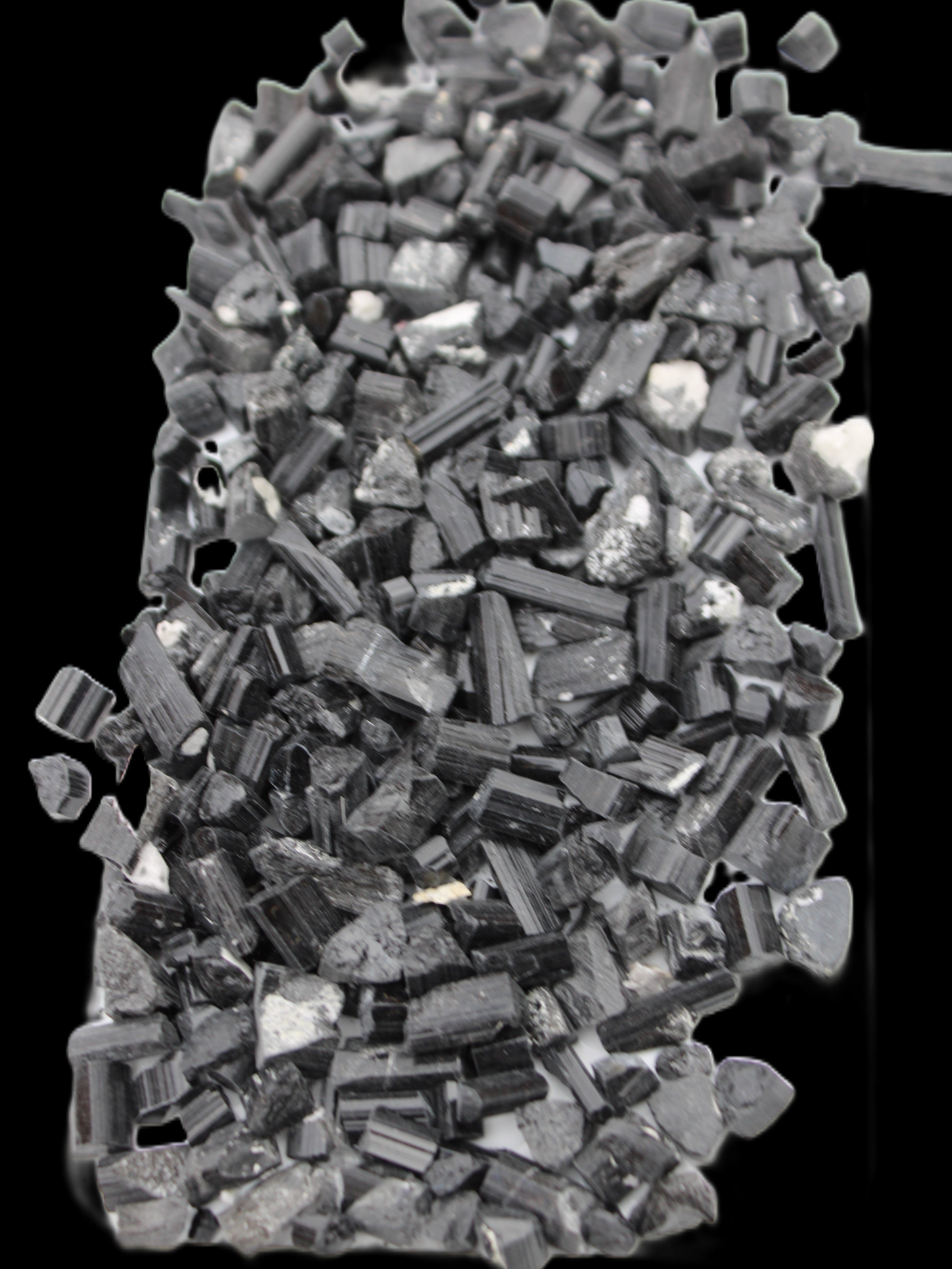 Black Tourmaline tiny natural crystals 3-10mm 250g Wholesale in sunlight - Rocks and Things Store