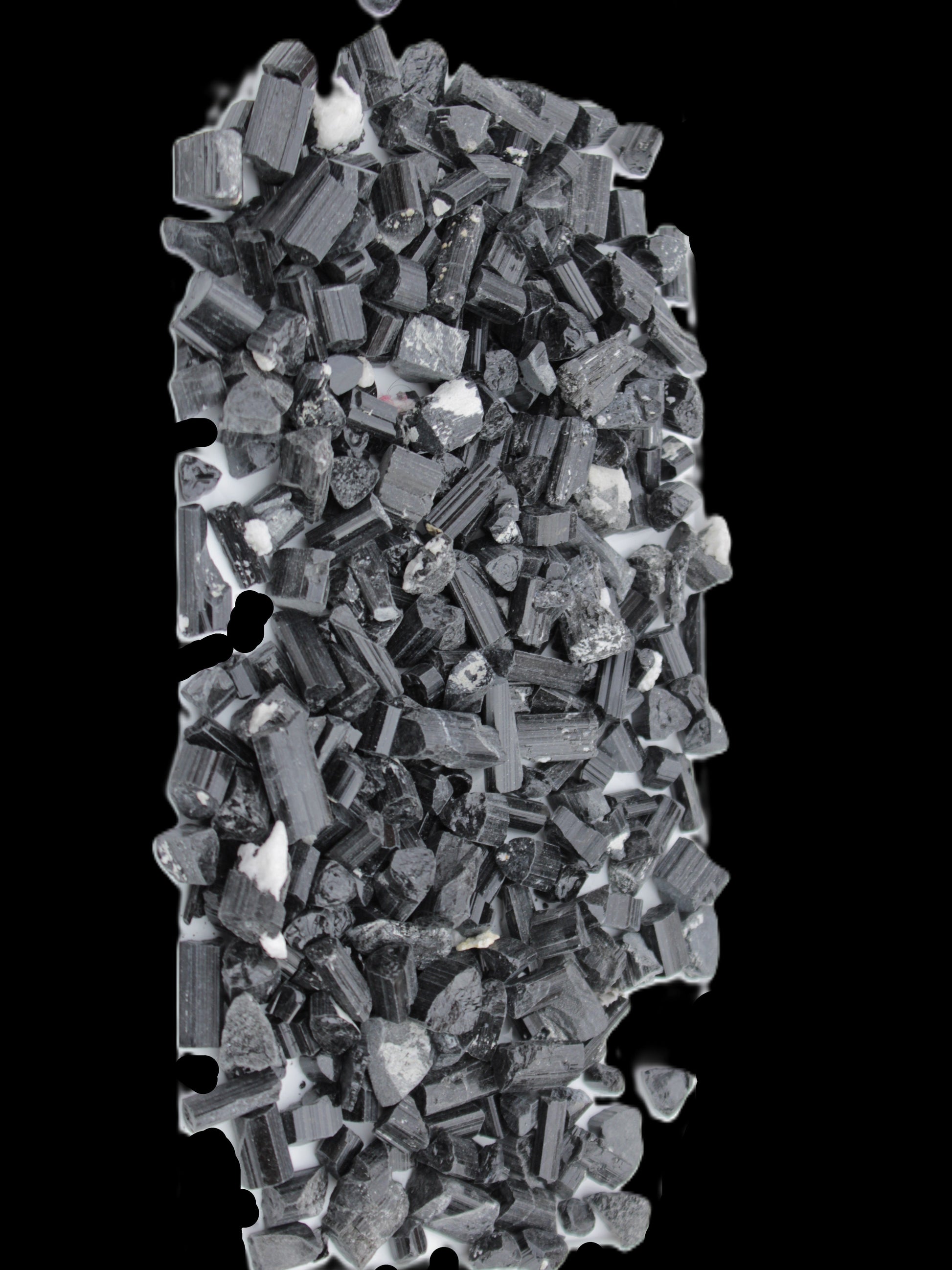 Black Tourmaline tiny natural crystals 3-10mm 250g Wholesale in sunlight - Rocks and Things Store