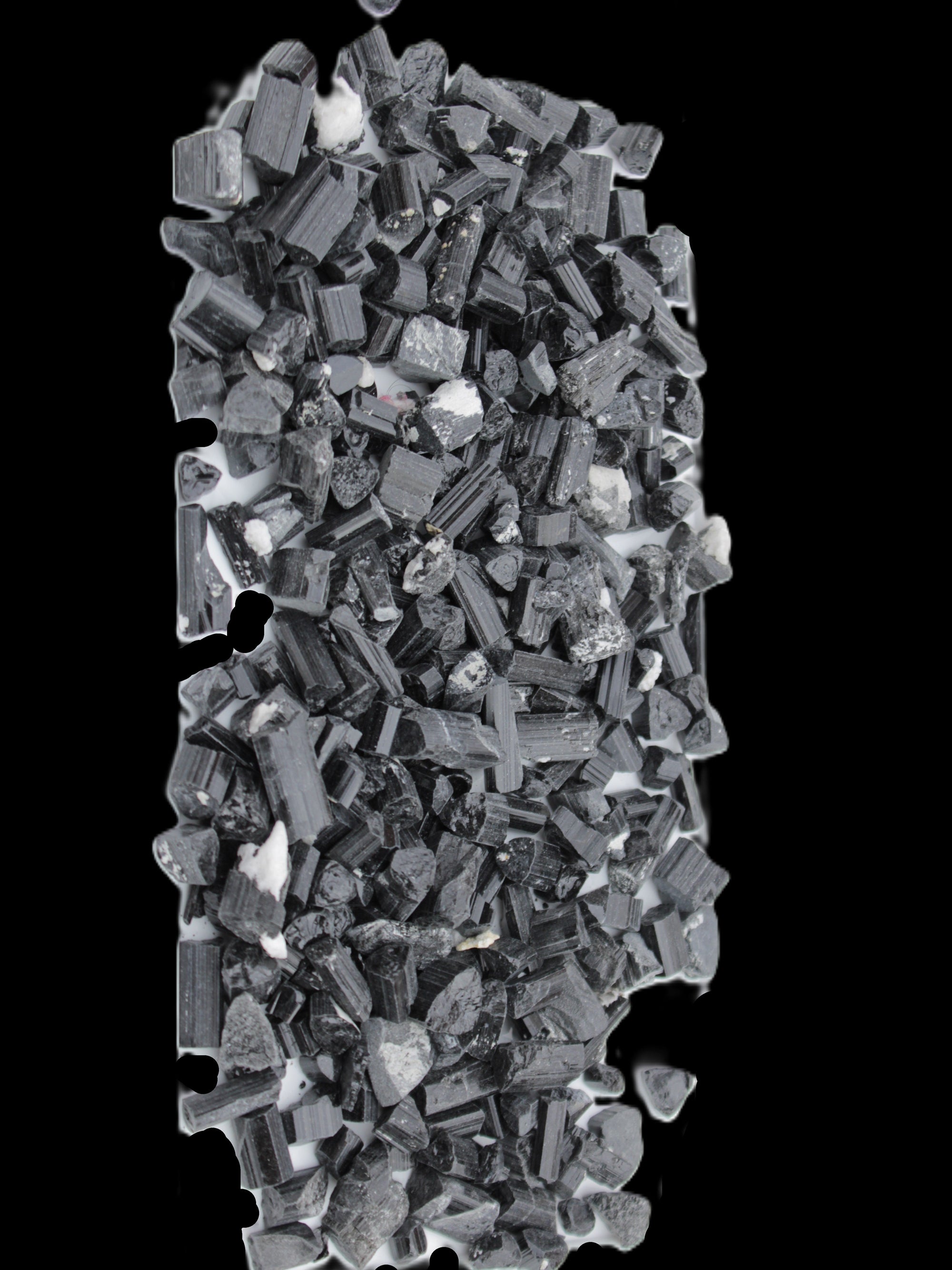 Black Tourmaline tiny natural crystals 3-10mm 250g Wholesale in sunlight - Rocks and Things Store
