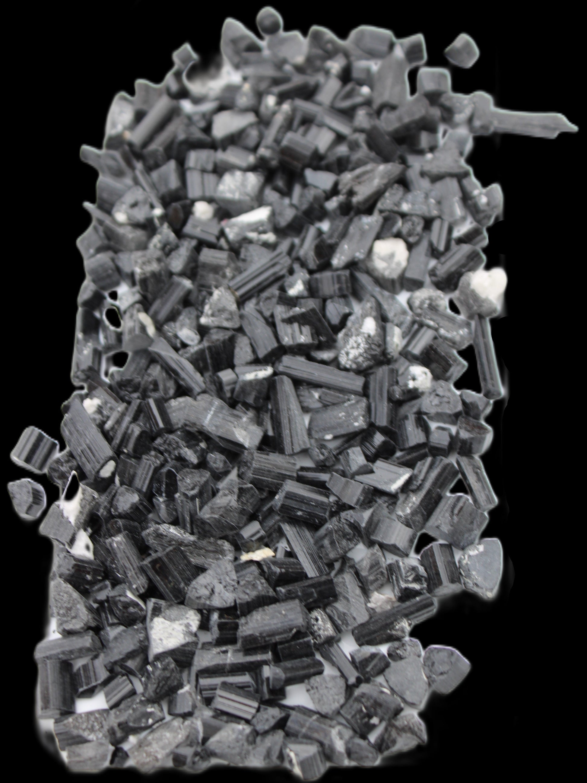 Black Tourmaline tiny natural crystals 3-10mm 250g Wholesale in sunlight - Rocks and Things Store