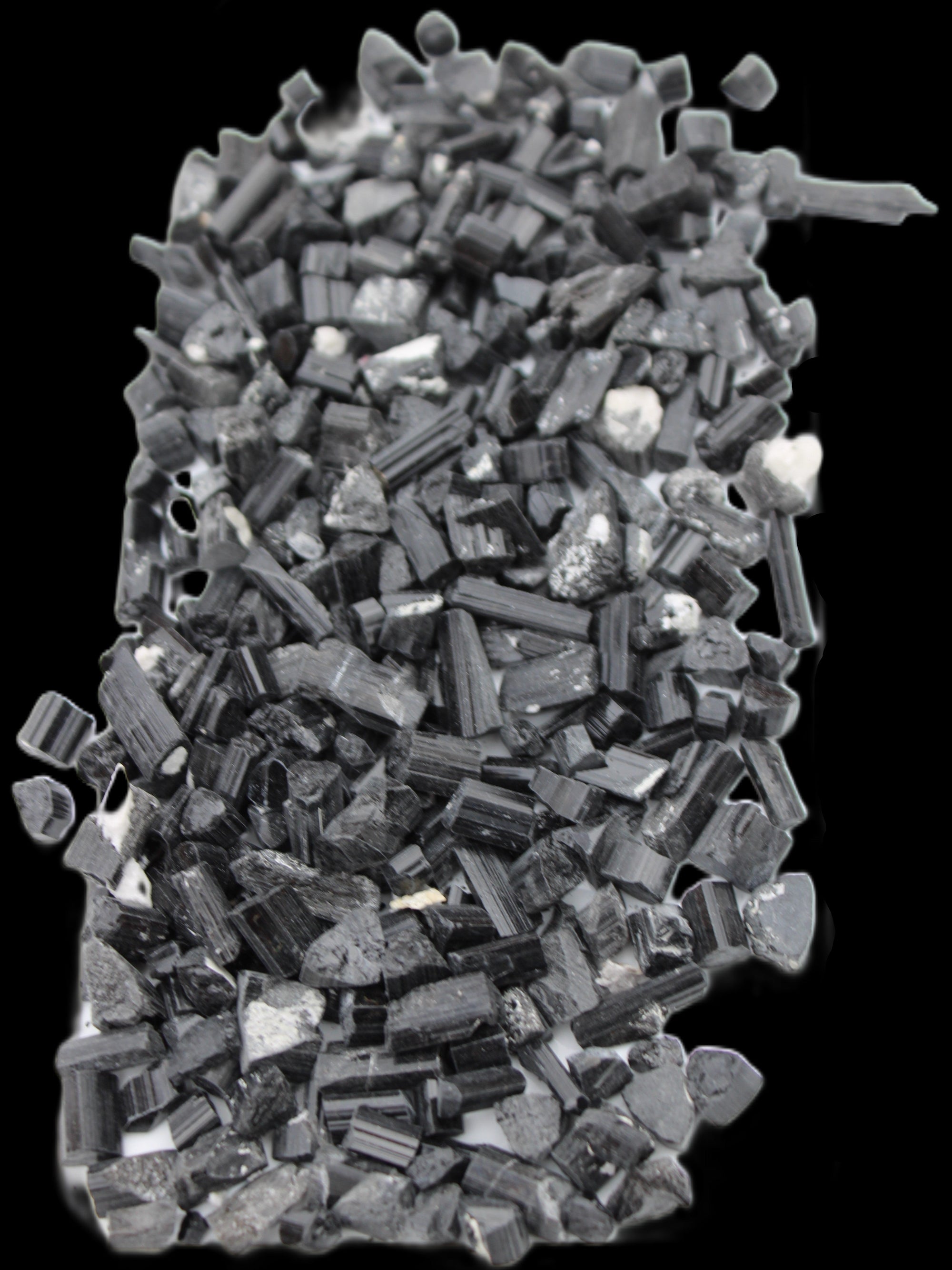 Black Tourmaline tiny natural crystals 3-10mm 250g Wholesale in sunlight - Rocks and Things Store