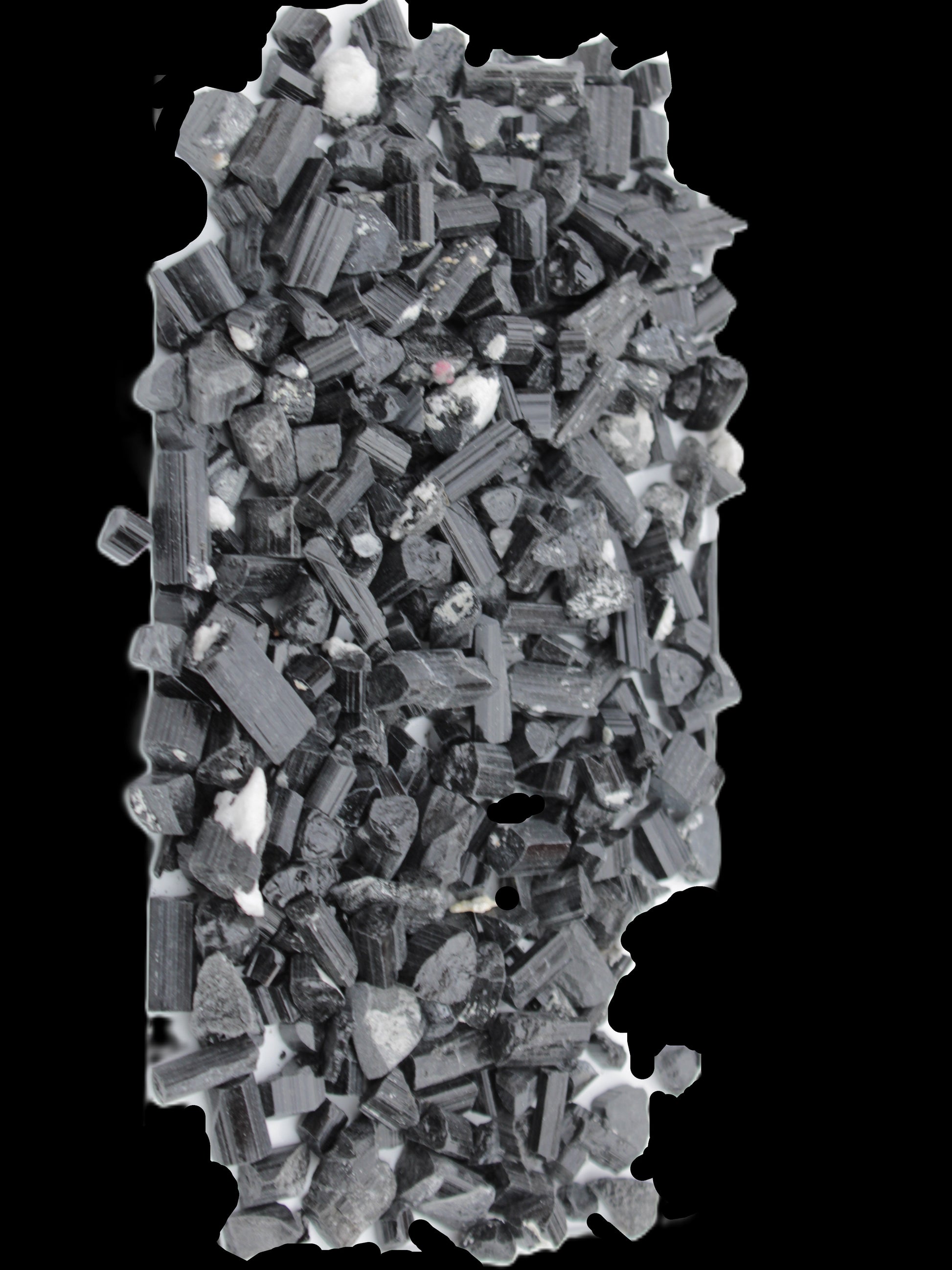 Black Tourmaline tiny natural crystals 3-10mm 250g Wholesale in sunlight - Rocks and Things Store