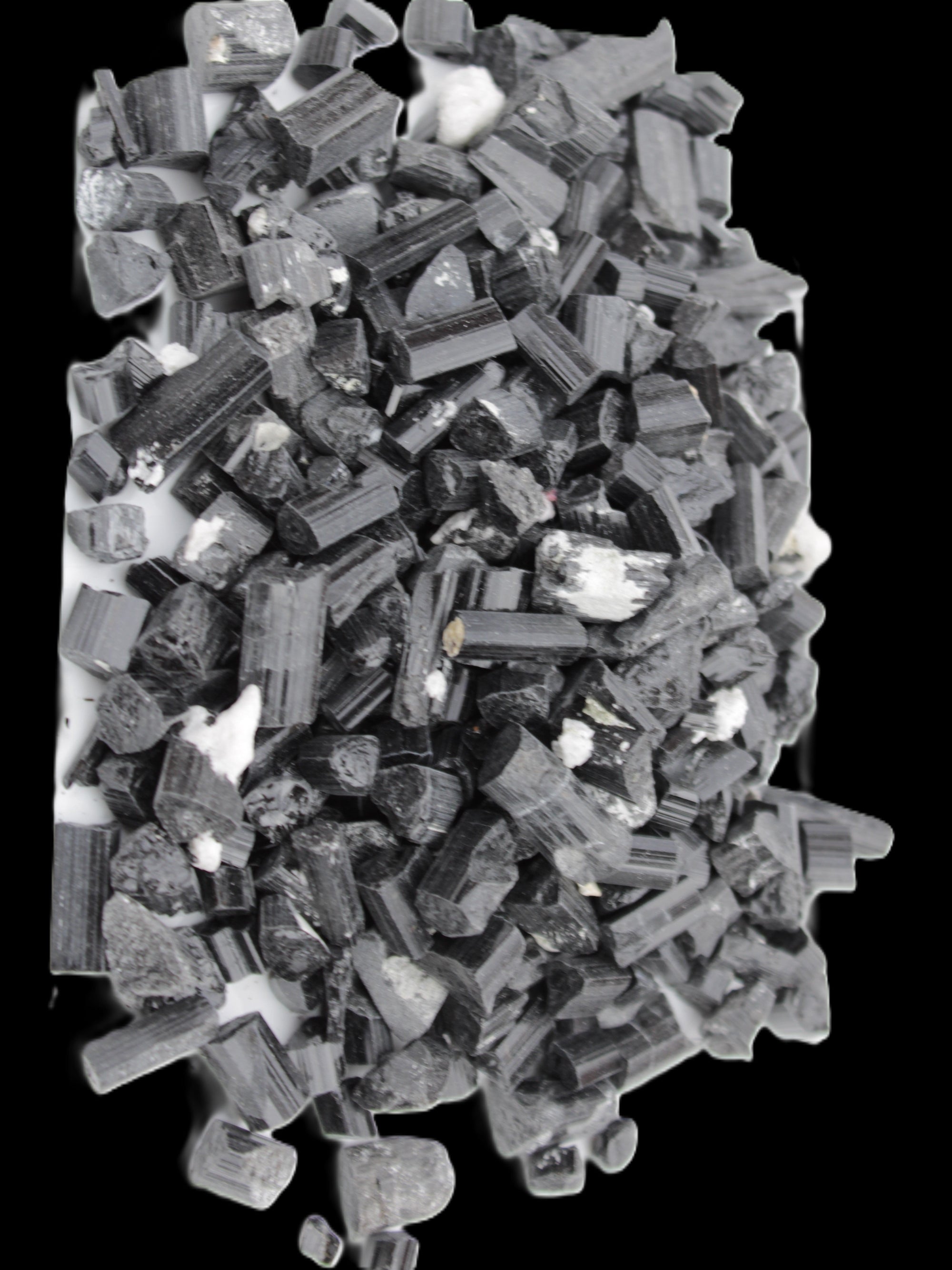 Black Tourmaline tiny natural crystals 3-10mm 250g Wholesale in sunlight - Rocks and Things Store