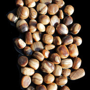 Chocolate Calcite 55 tumbled stones 21*11mm - 24-23mm  810g Wholesale in sunlight - Rocks and Things Store