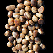 Chocolate Calcite 55 tumbled stones 21*11mm - 24-23mm  810g Wholesale in sunlight - Rocks and Things Store