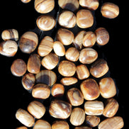 Chocolate Calcite 55 tumbled stones 21*11mm - 24-23mm  810g Wholesale in sunlight - Rocks and Things Store