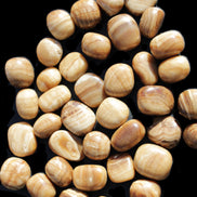 Chocolate Calcite 39 tumbled stones  23*17mm - 25*22mm 670g Wholesale in sunlight - Rocks and Things Store