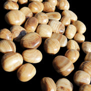 Chocolate Calcite 39 tumbled stones  23*17mm - 25*22mm 670g Wholesale in sunlight - Rocks and Things Store