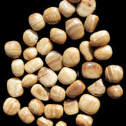 Chocolate Calcite 39 tumbled stones  23*17mm - 25*22mm 670g Wholesale in sunlight - Rocks and Things Store