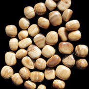 Chocolate Calcite 39 tumbled stones  23*17mm - 25*22mm 670g Wholesale in sunlight - Rocks and Things Store