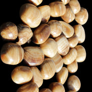 Chocolate Calcite 39 tumbled stones  23*17mm - 25*22mm 670g Wholesale in sunlight - Rocks and Things Store