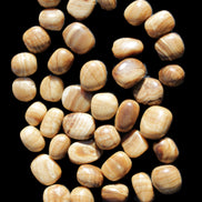 Chocolate Calcite 39 tumbled stones  23*17mm - 25*22mm 670g Wholesale in sunlight - Rocks and Things Store