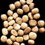 Chocolate Calcite 39 tumbled stones  23*17mm - 25*22mm 670g Wholesale in sunlight - Rocks and Things Store