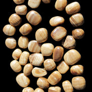 Chocolate Calcite 39 tumbled stones  23*17mm - 25*22mm 670g Wholesale in sunlight - Rocks and Things Store